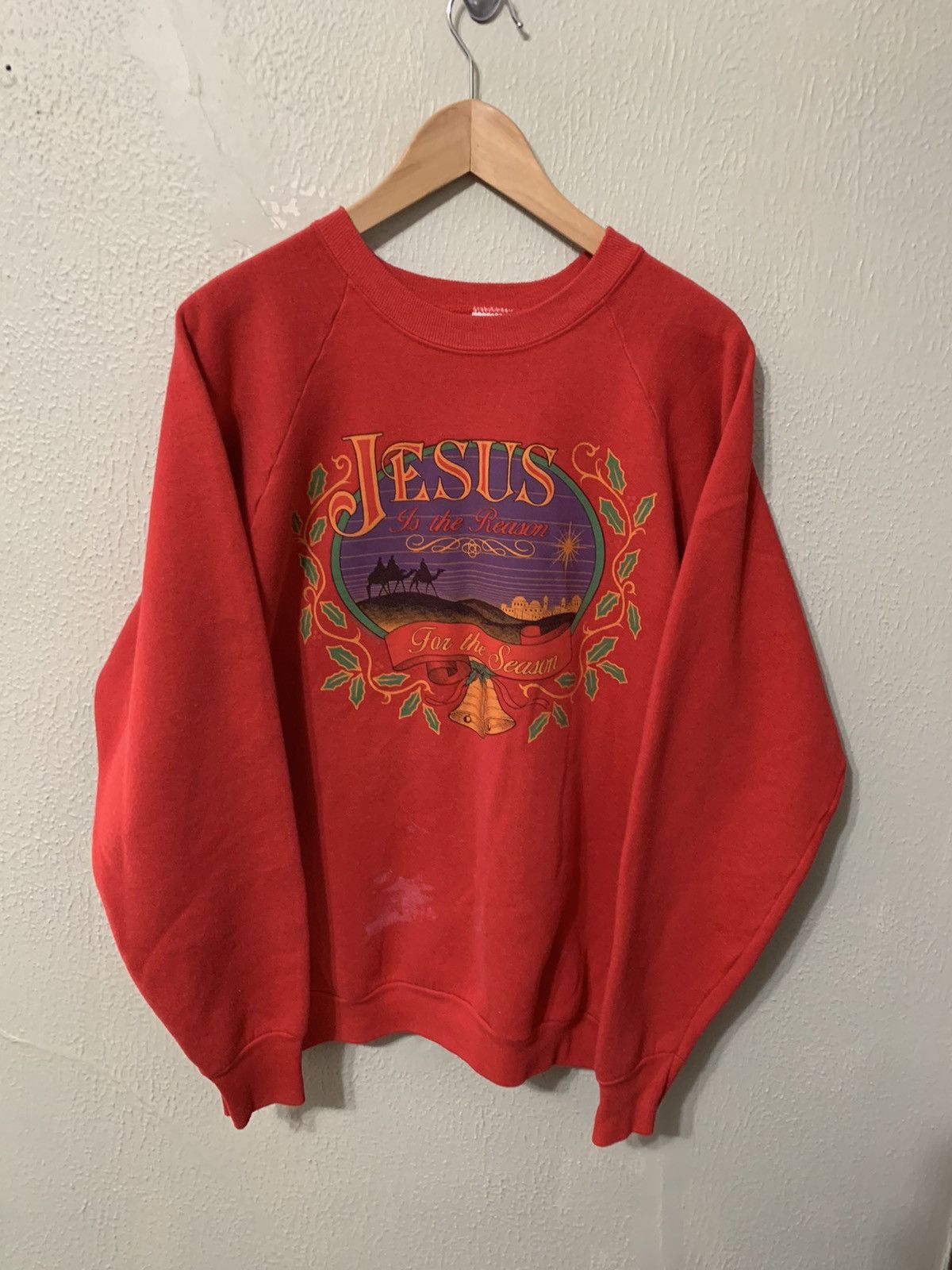 Vintage Vintage Crewneck Jesus is the Reason for the Season Crewneck Size US XL / EU 56 / 4 - 3 Thumbnail