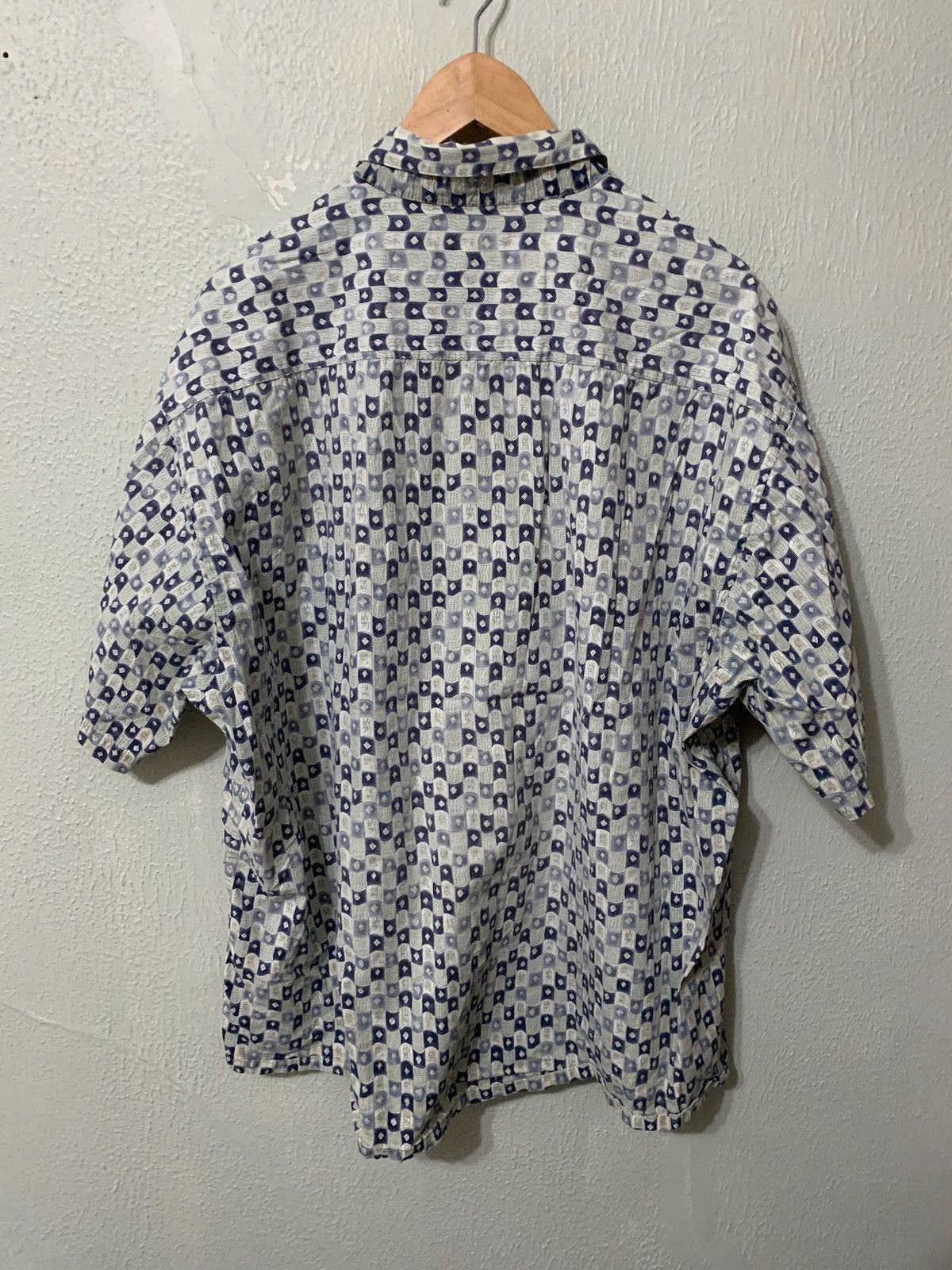 Vintage Vintage Net Diamond Tile Shirt Size US XXL / EU 58 / 5 - 3 Thumbnail