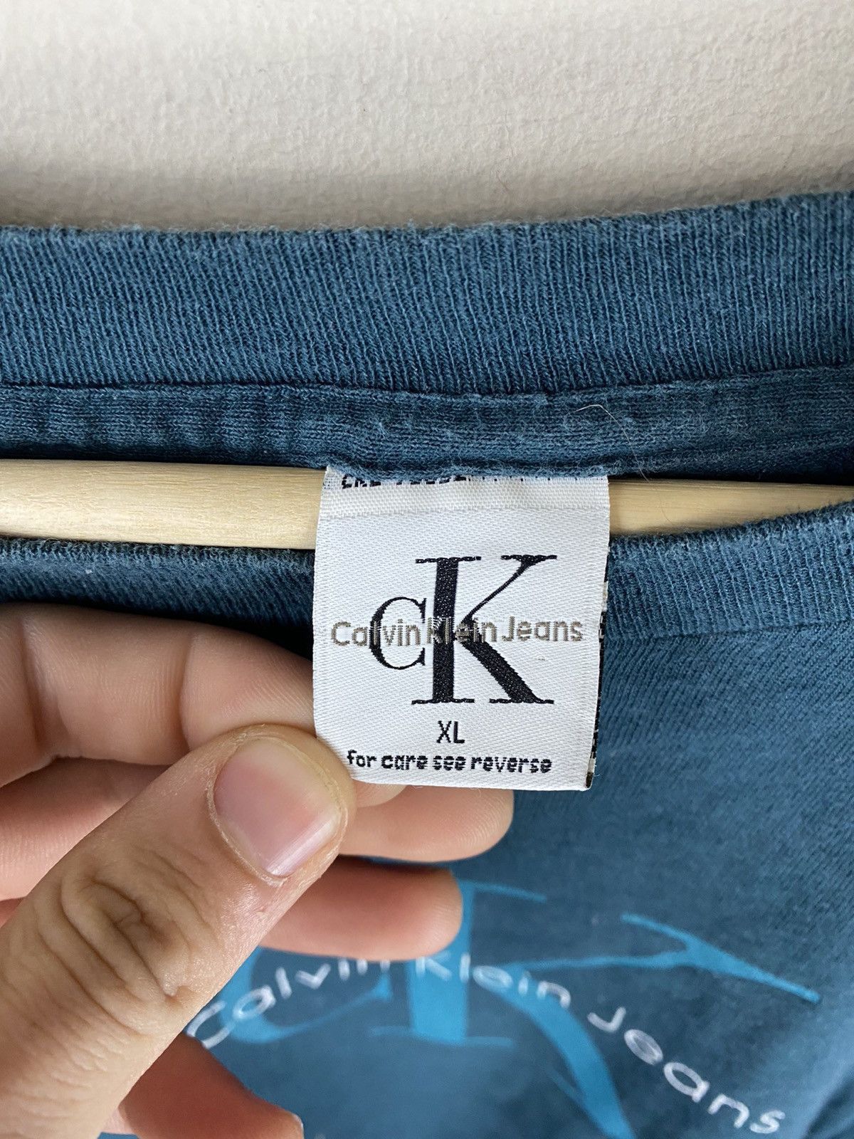 Calvin Klein × Vintage Vintage Calvin Klein Jeans Longsleeve Tee Size US XL / EU 56 / 4 - 3 Thumbnail