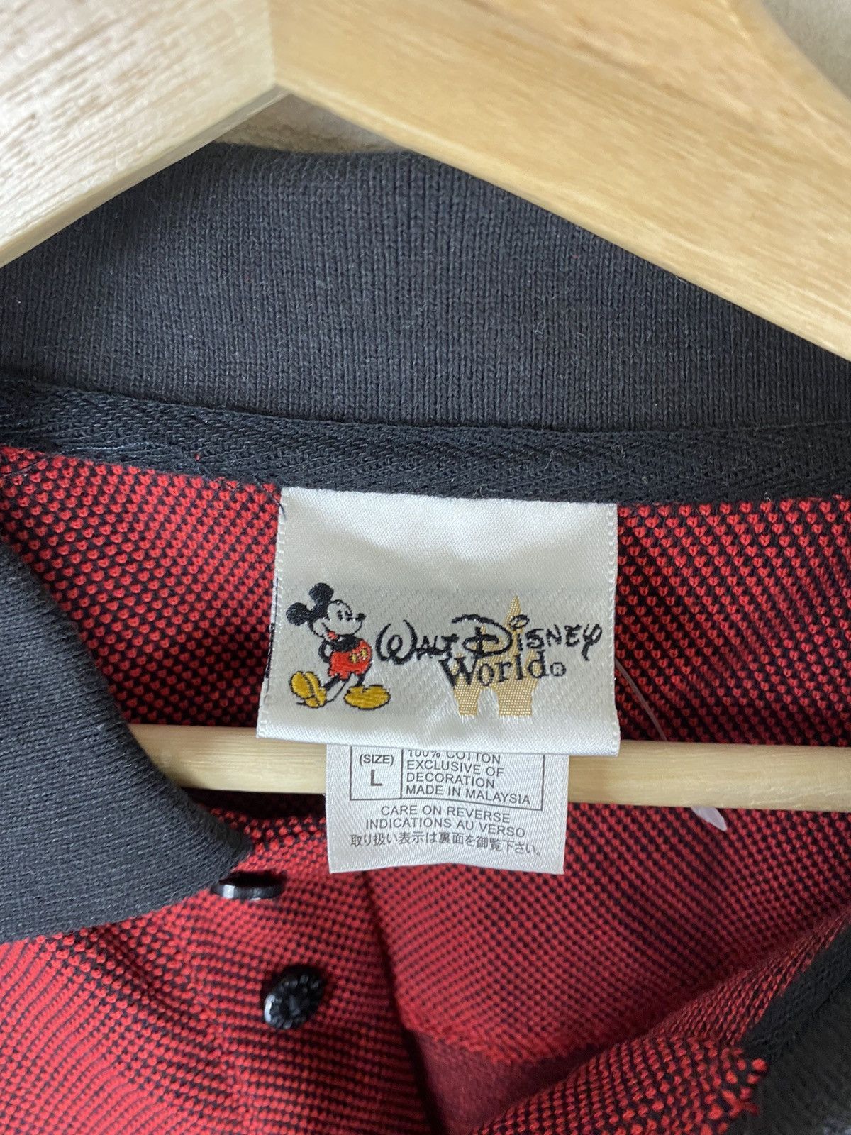 Disney × Vintage Vintage Disney World Check Polo Size US XXL / EU 58 / 5 - 2 Thumbnail