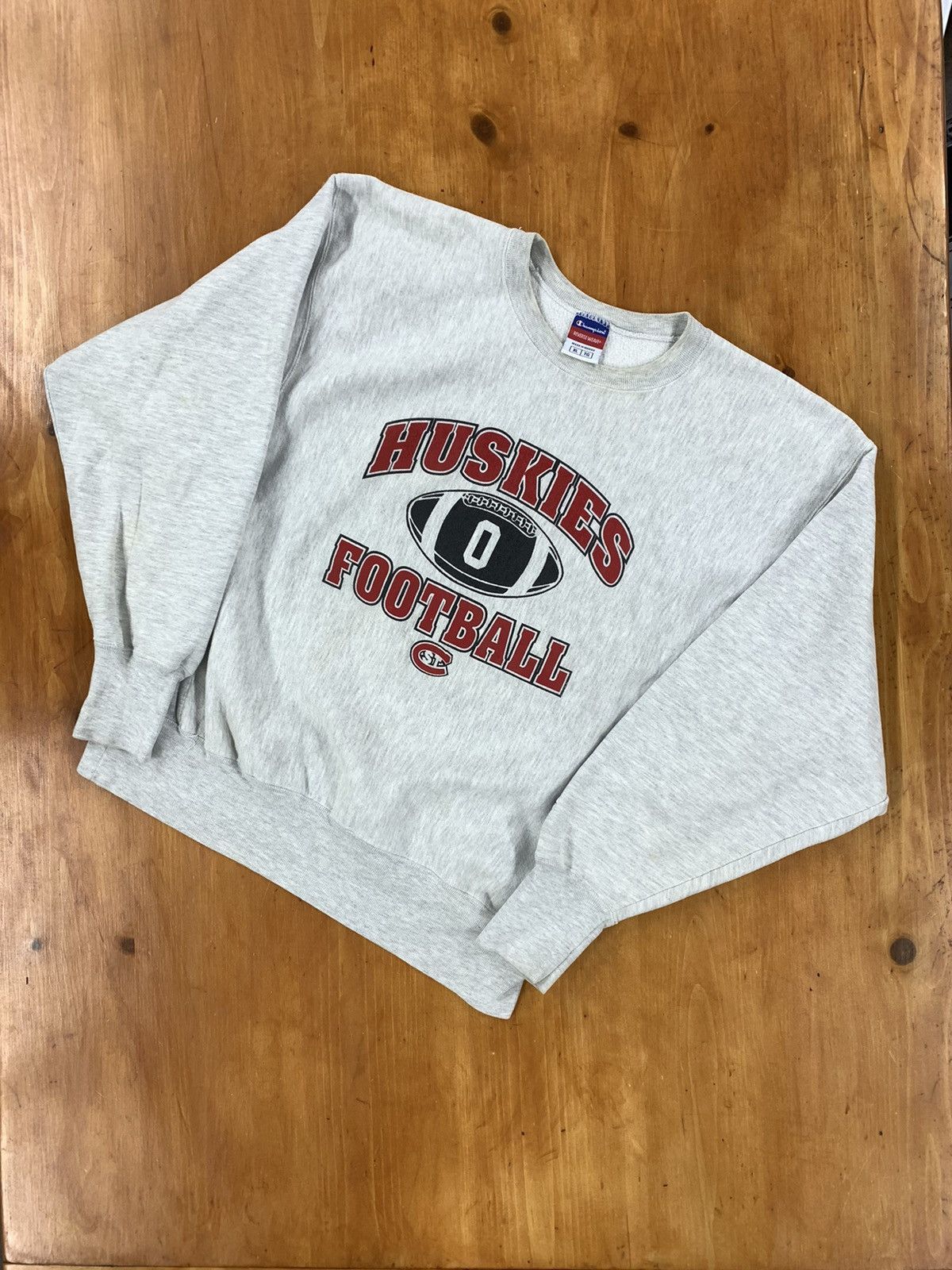 Champion × Vintage Vintage Crewneck Champion Reverse Weave Huskies Crewneck Size US XL / EU 56 / 4 - 3 Thumbnail