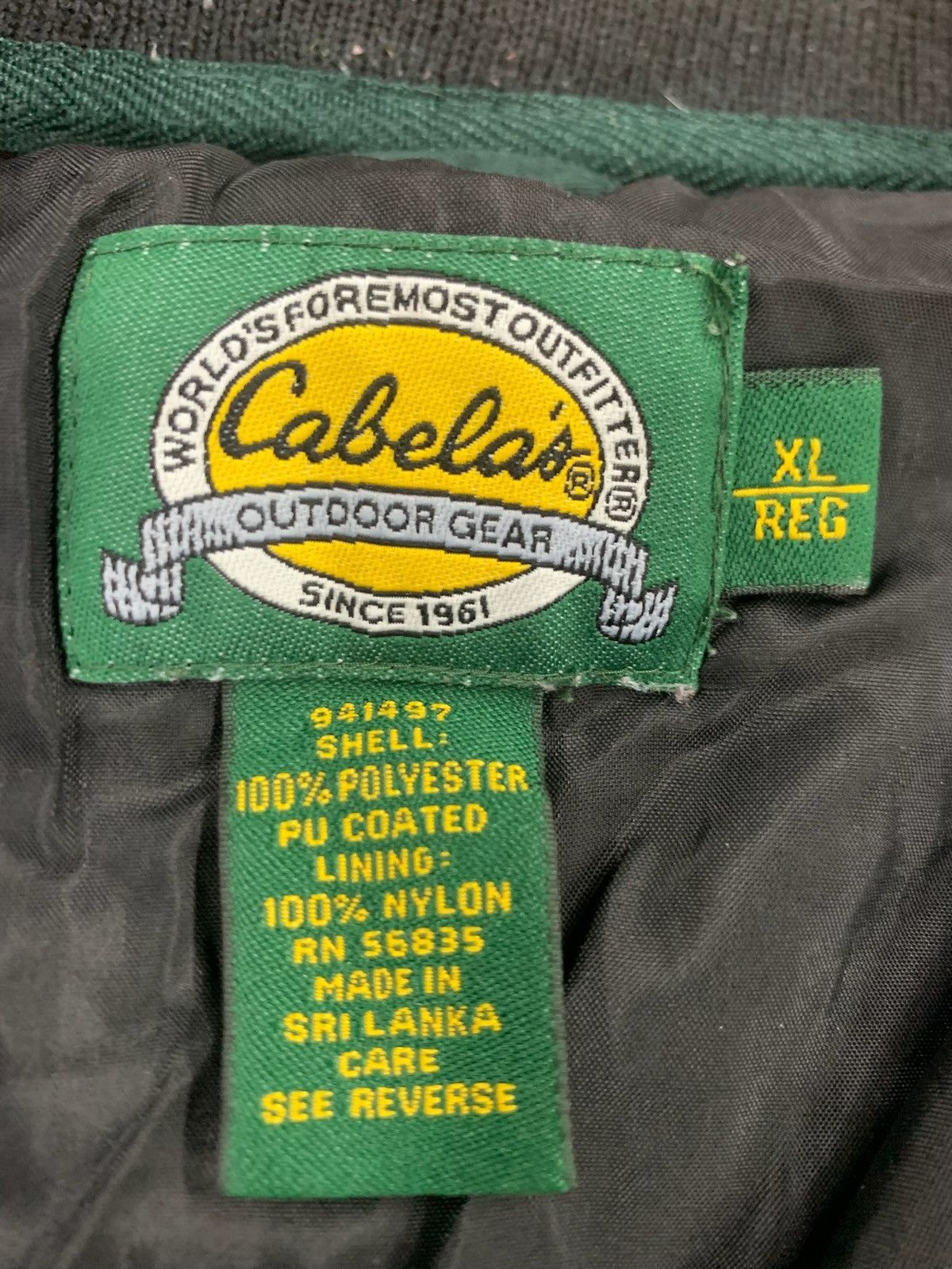 Vintage Vintage Cabelas Forest Green Shooting Hunting Jacket Size US XL / EU 56 / 4 - 3 Thumbnail