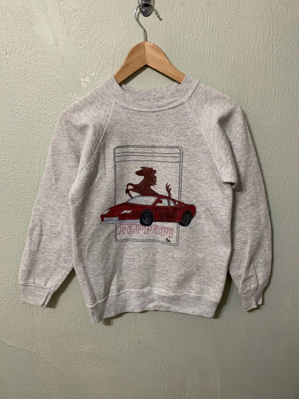 Vintage Vintage Crewneck Ferrari Logo Vintage Sweatshirt Size US XXS / EU 40 - 2 Thumbnail
