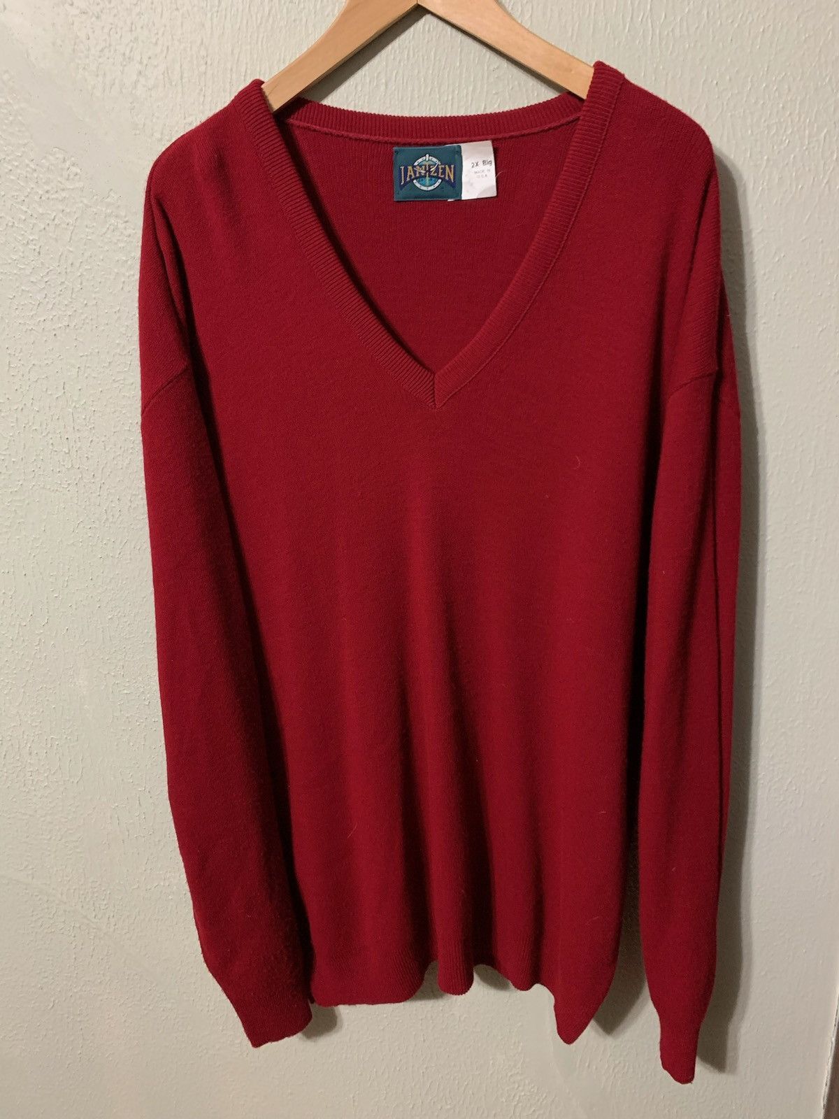 Vintage Vintage 1980s Jantzen Big Knit Sweater Size US XXL / EU 58 / 5 - 3 Thumbnail