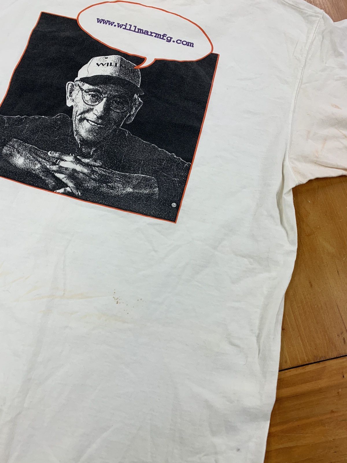 Vintage Vintage Willmar MFG.com Stained Tee Size US XL / EU 56 / 4 - 6 Thumbnail