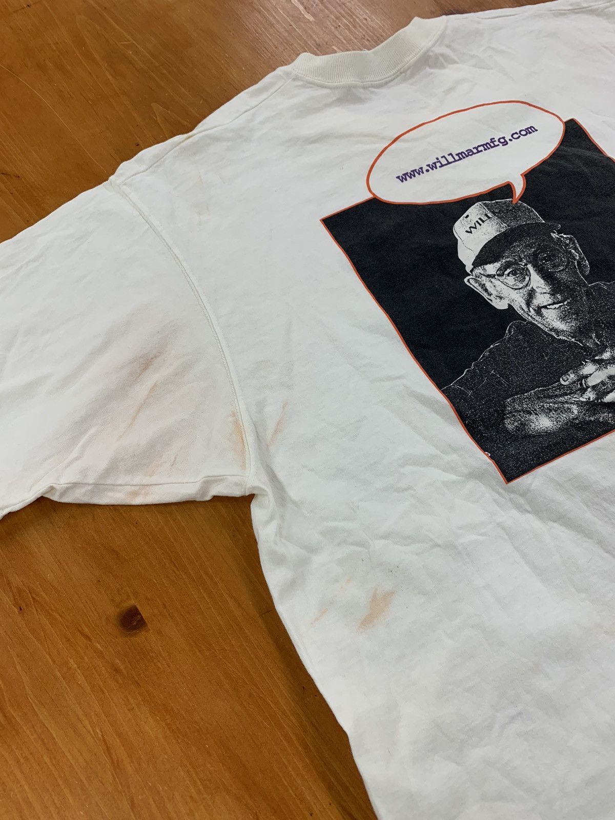 Vintage Vintage Willmar MFG.com Stained Tee Size US XL / EU 56 / 4 - 2 Thumbnail