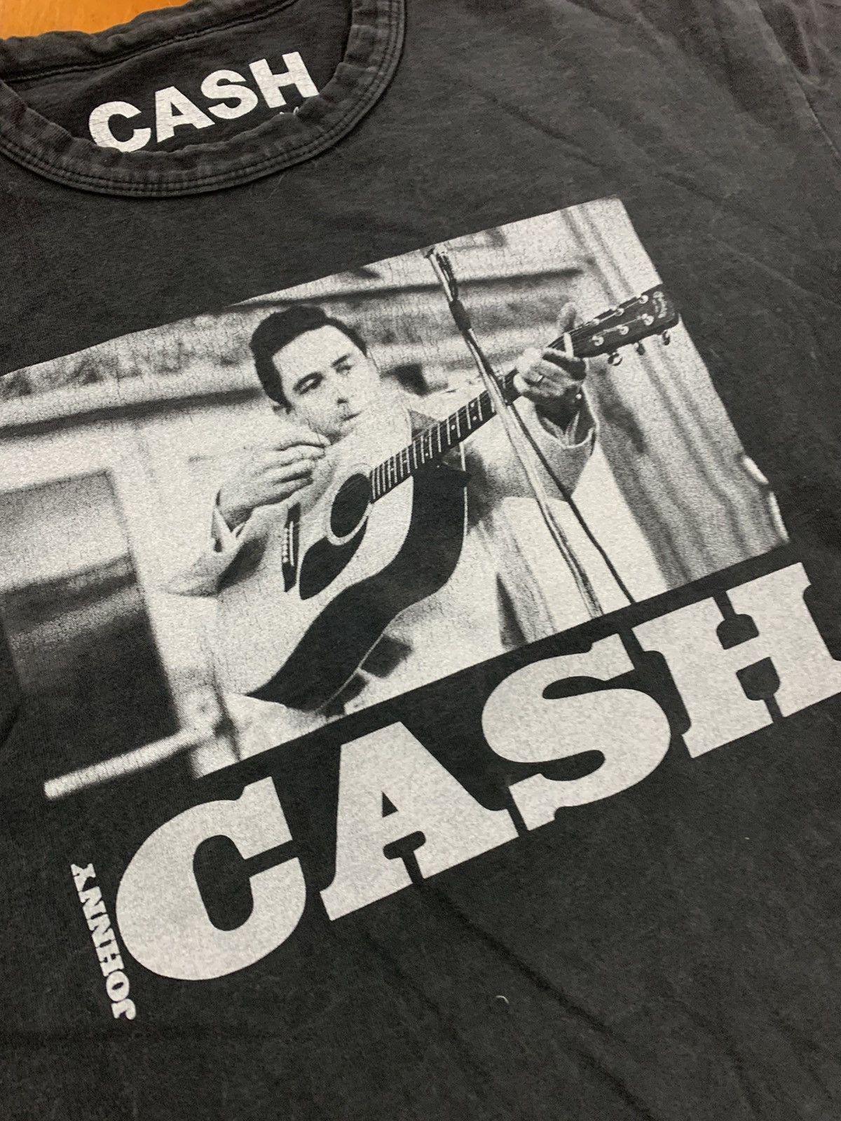 Vintage Vintage Johnny Cash B&W Photo Size US XS / EU 42 / 0 - 2 Thumbnail