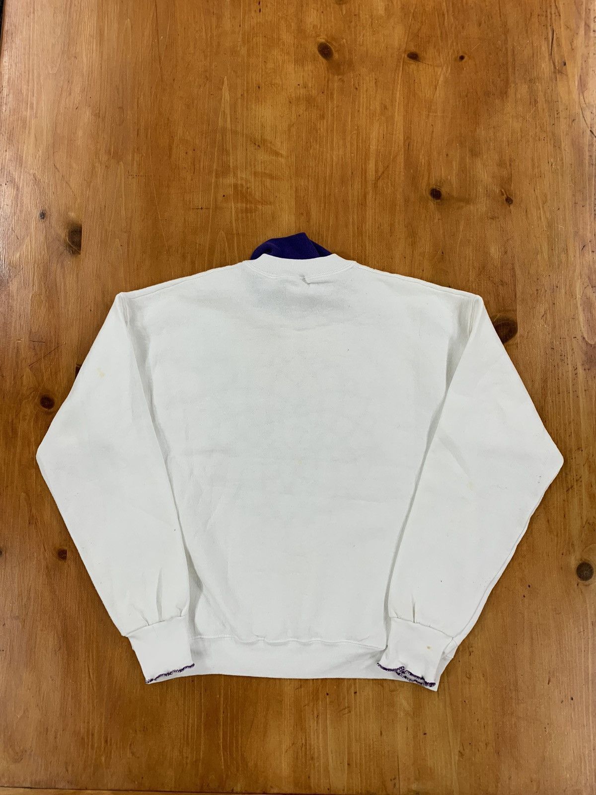 Vintage Vintage Crewneck Purple Kaleidoscope Double Collar Crewneck Size US L / EU 52-54 / 3 - 3 Thumbnail