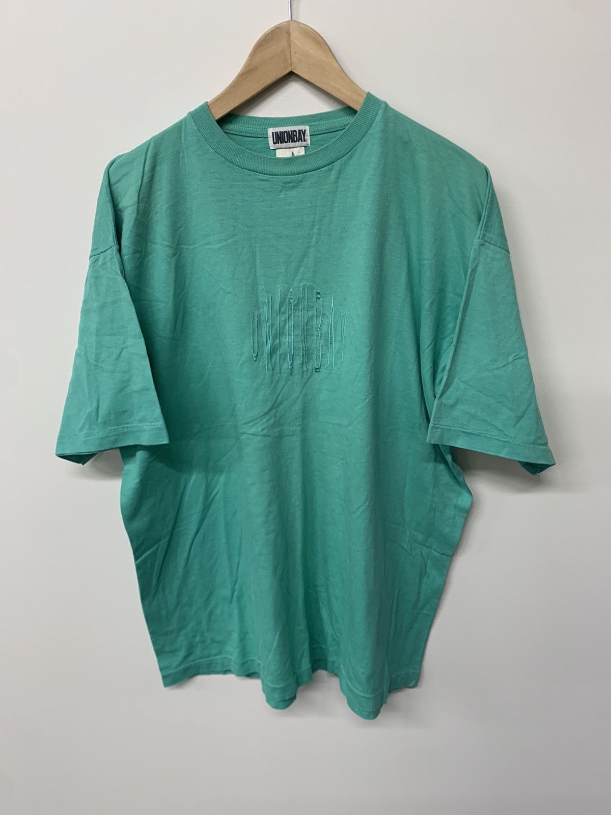 Vintage Vintage 90s Union Bay Oval Embroider Logo Tee Size US XL / EU 56 / 4 - 3 Thumbnail