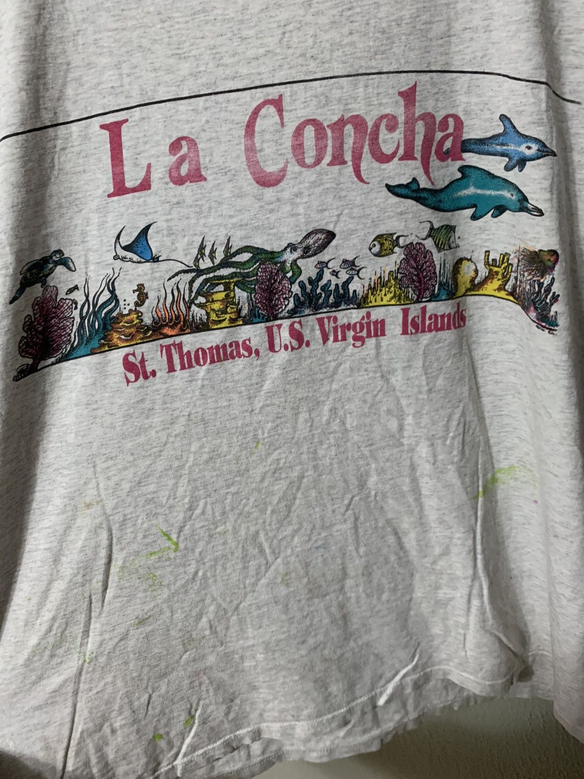 Vintage Vintage 1990s Virgin Islands La Concha Aquarium Tee Size US XL / EU 56 / 4 - 3 Thumbnail