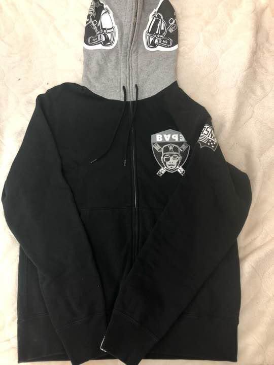 Bape BAPE GAME GEAR Football Raider Full Zip Hoodie Grailed