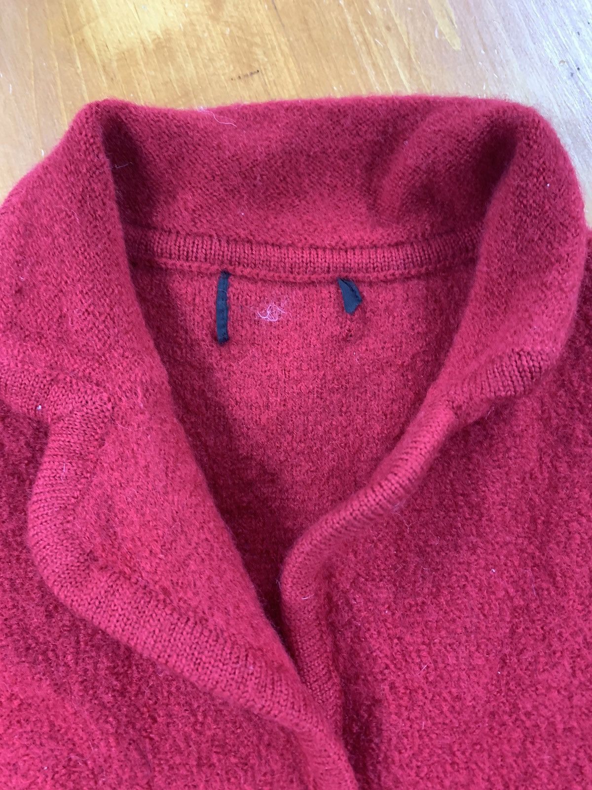 Vintage Vintage Red Wool Knit Button Up Size US S / EU 44-46 / 1 - 3 Thumbnail