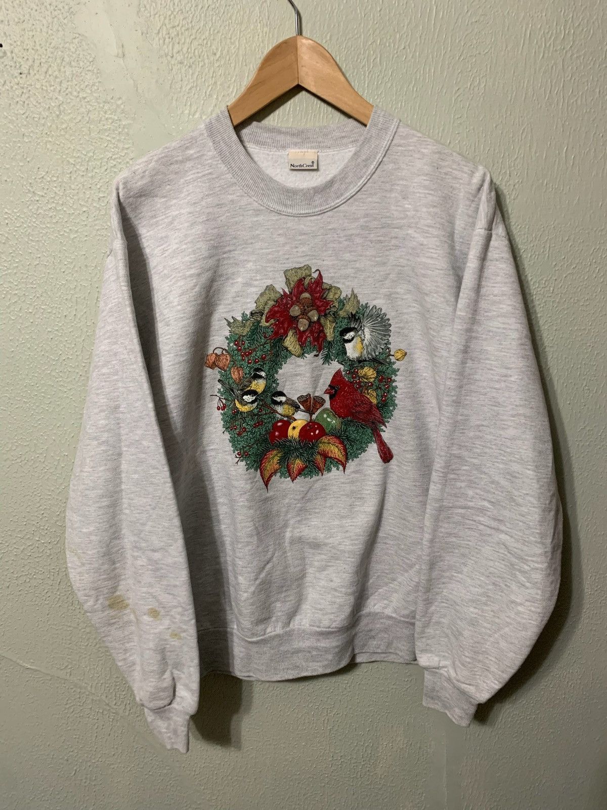 Vintage Vintage Crewneck Bird Wreath Vintage Sweatshirt Size US M / EU 48-50 / 2 - 2 Thumbnail