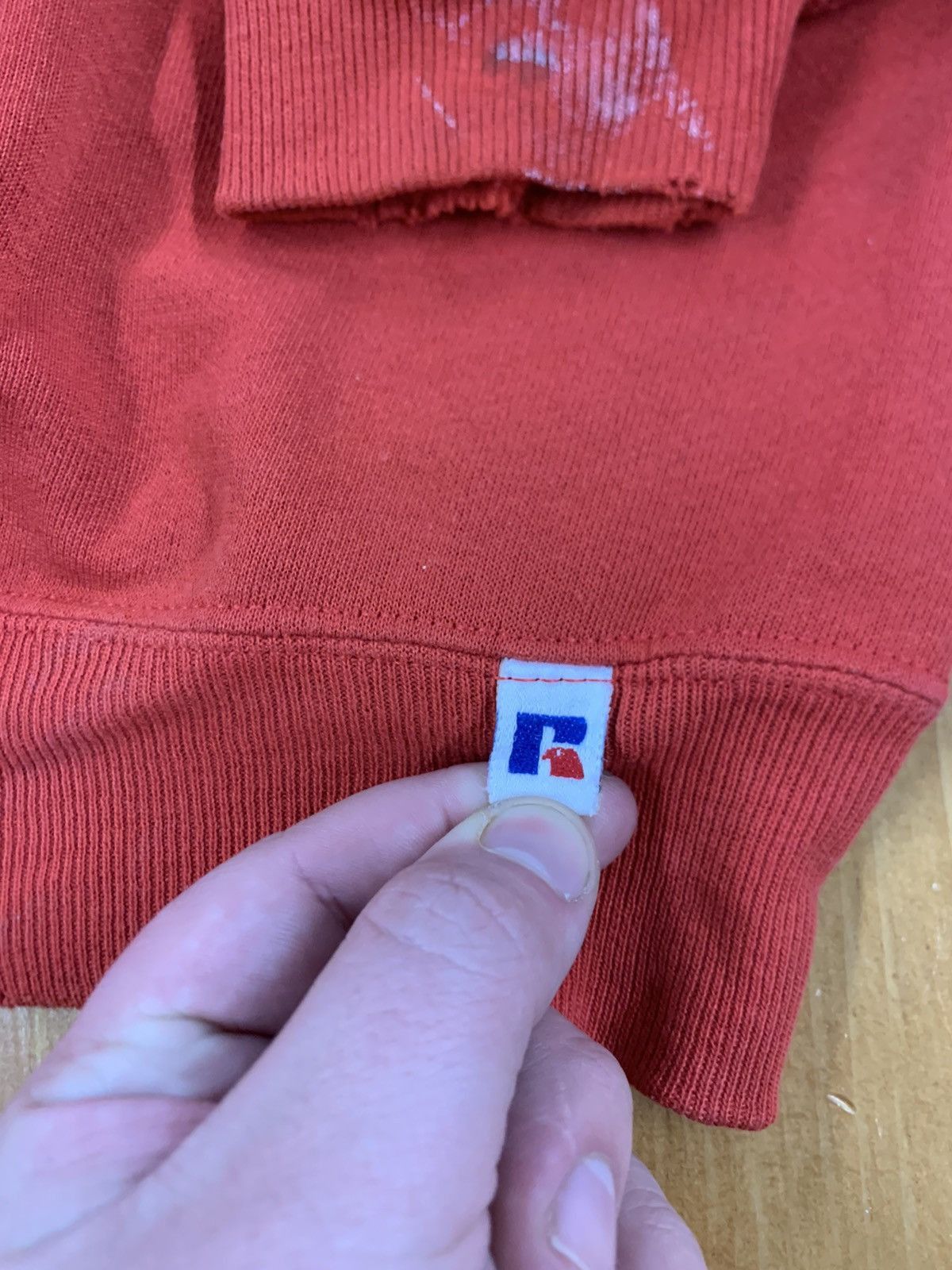 Vintage Vintage Russell Athletic Distressed Brick Sweatshirt Size US XL / EU 56 / 4 - 3 Thumbnail