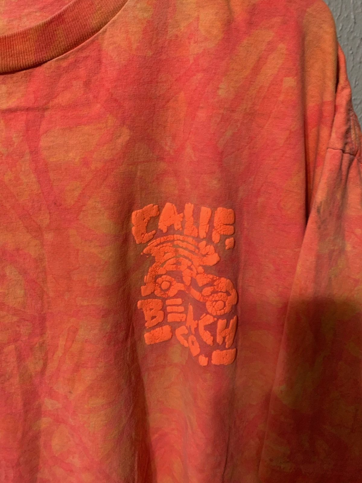 Vintage Vintage Tie-Dye California Beach Co T-Shirt Size US XL / EU 56 / 4 - 3 Thumbnail