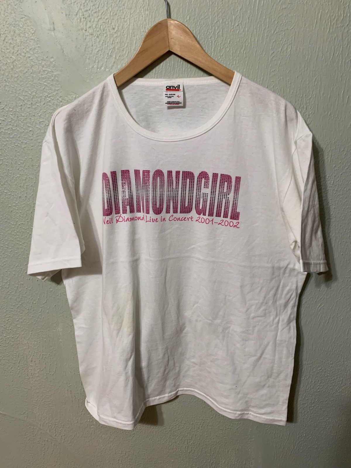 Vintage Vintage Neil Diamond Diamondgirl Bedazzled Tee Size US L / EU 52-54 / 3 - 4 Thumbnail