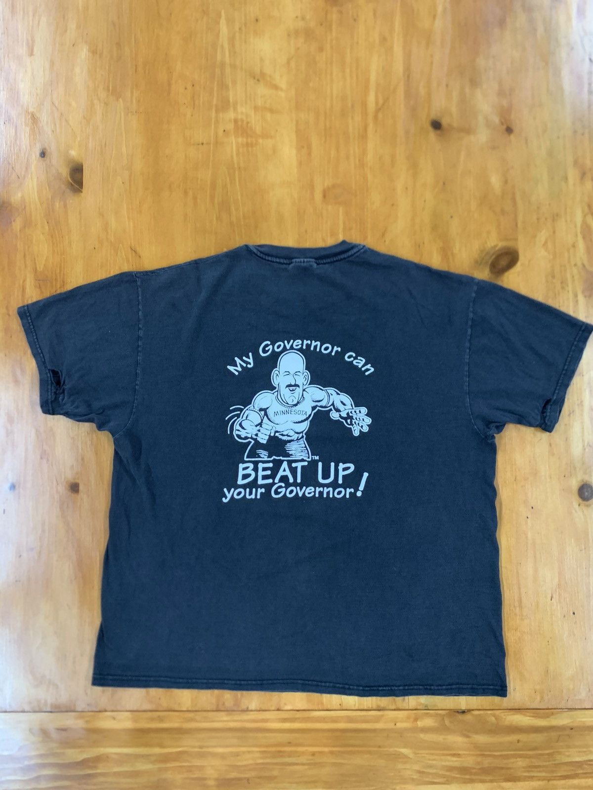 Vintage Vintage My Governor Can Beat Up Yours Tee Size US XL / EU 56 / 4 - 5 Thumbnail