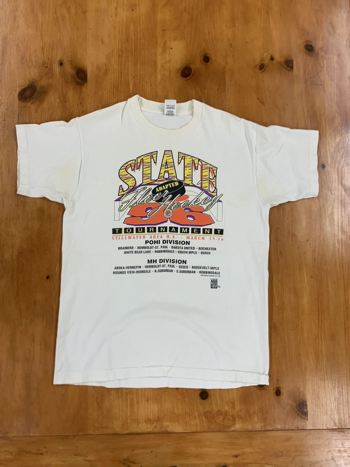 Vintage Vintage State Floor Hockey Tee Size US L / EU 52-54 / 3 - 3 Thumbnail