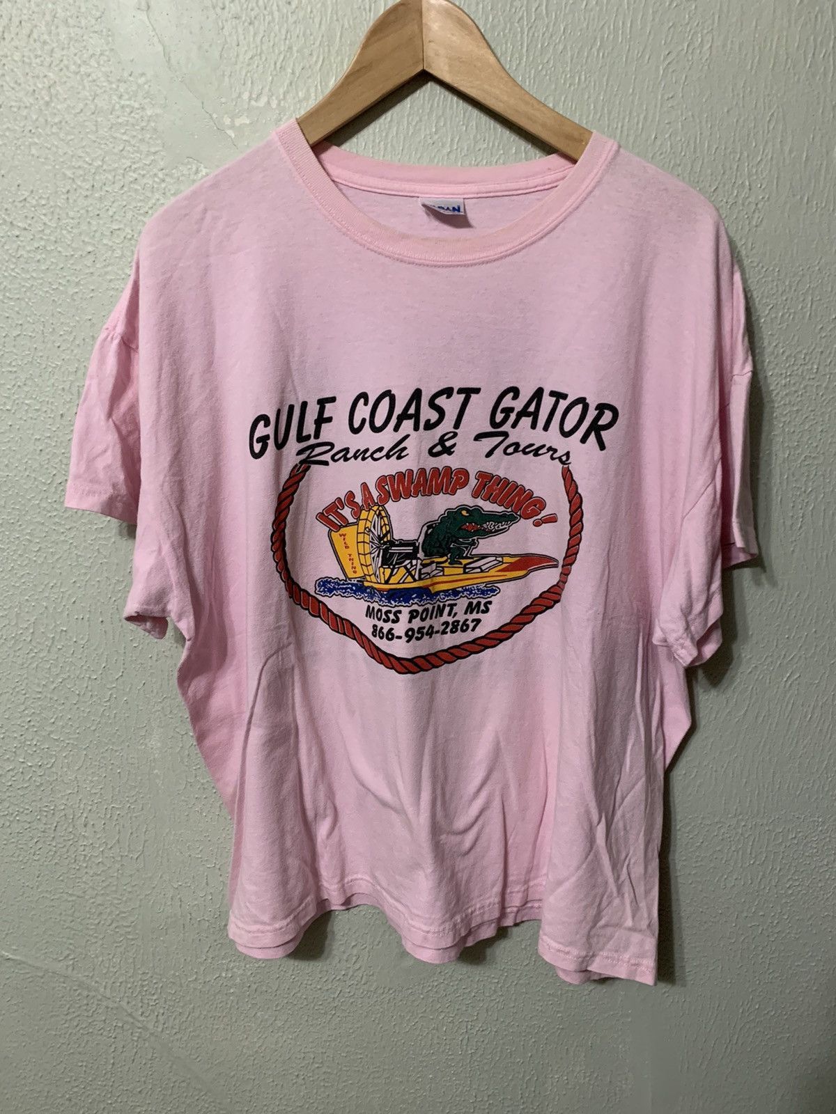 Vintage Vintage Gulf Coast Airboat Gator Tee Size US XL / EU 56 / 4 - 2 Thumbnail