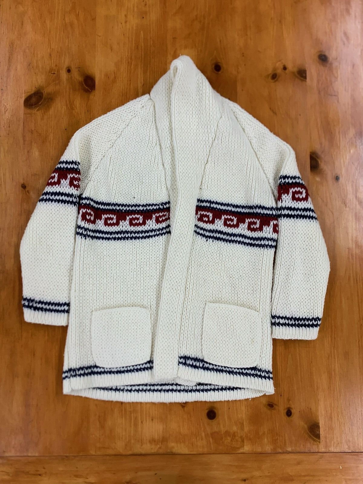 Vintage Vintage Mexican Handknit Cardigan Size US XS / EU 42 / 0 - 3 Thumbnail