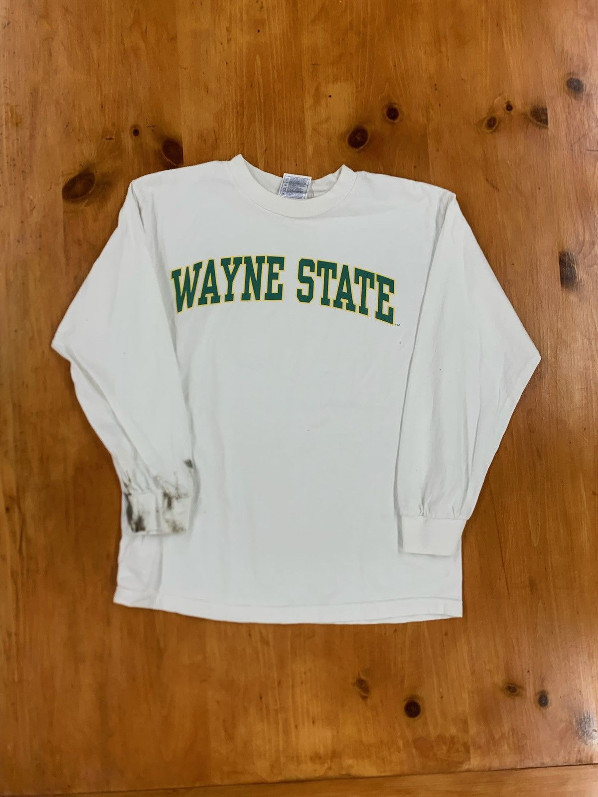 Vintage Vintage Wayne State Longsleeve Size US M / EU 48-50 / 2 - 2 Thumbnail