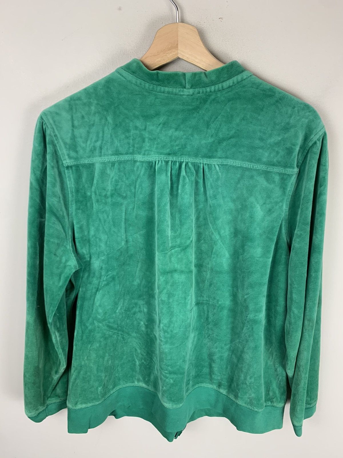 Vintage Vintage 1980s Velour Zip Track Jacket Size US M / EU 48-50 / 2 - 2 Thumbnail