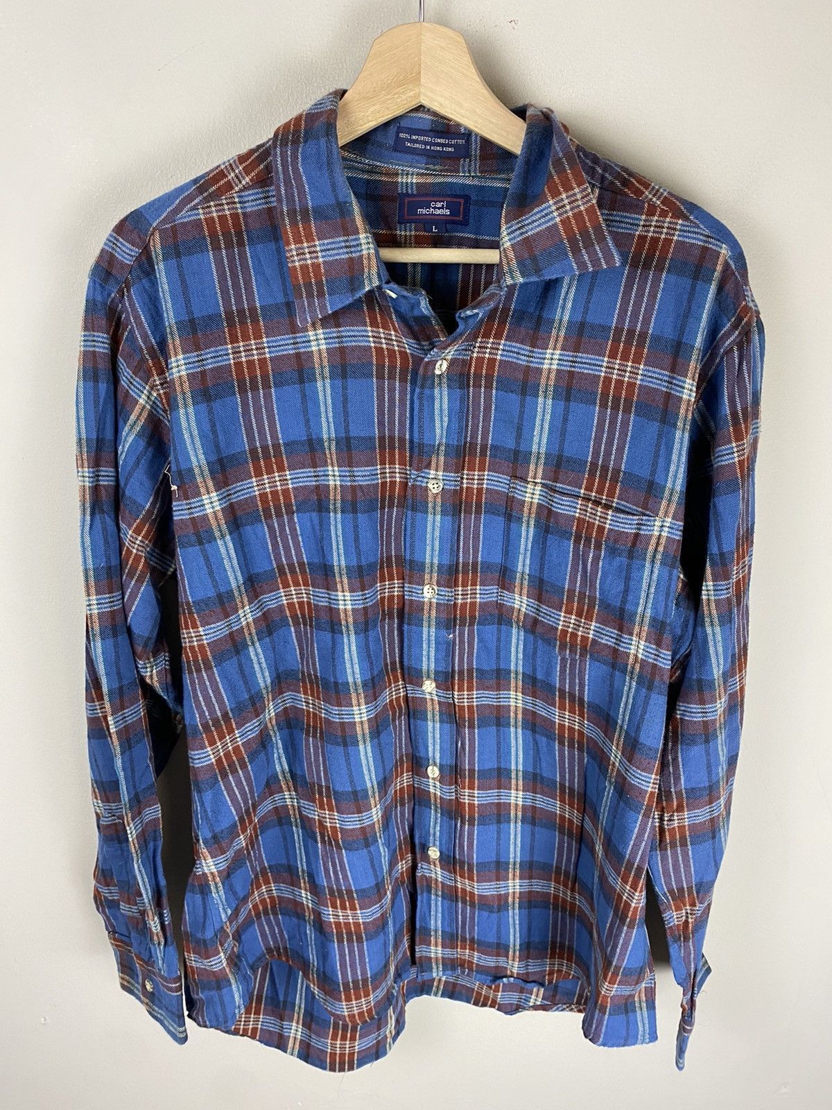 Vintage Vintage Naval Check Button up Size US L / EU 52-54 / 3 - 3 Thumbnail