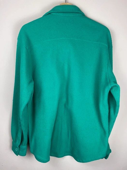 Vintage Vintage Blank Teal Fleece Button-Up Overshirt Size US S / EU 44-46 / 1 - 2 Thumbnail