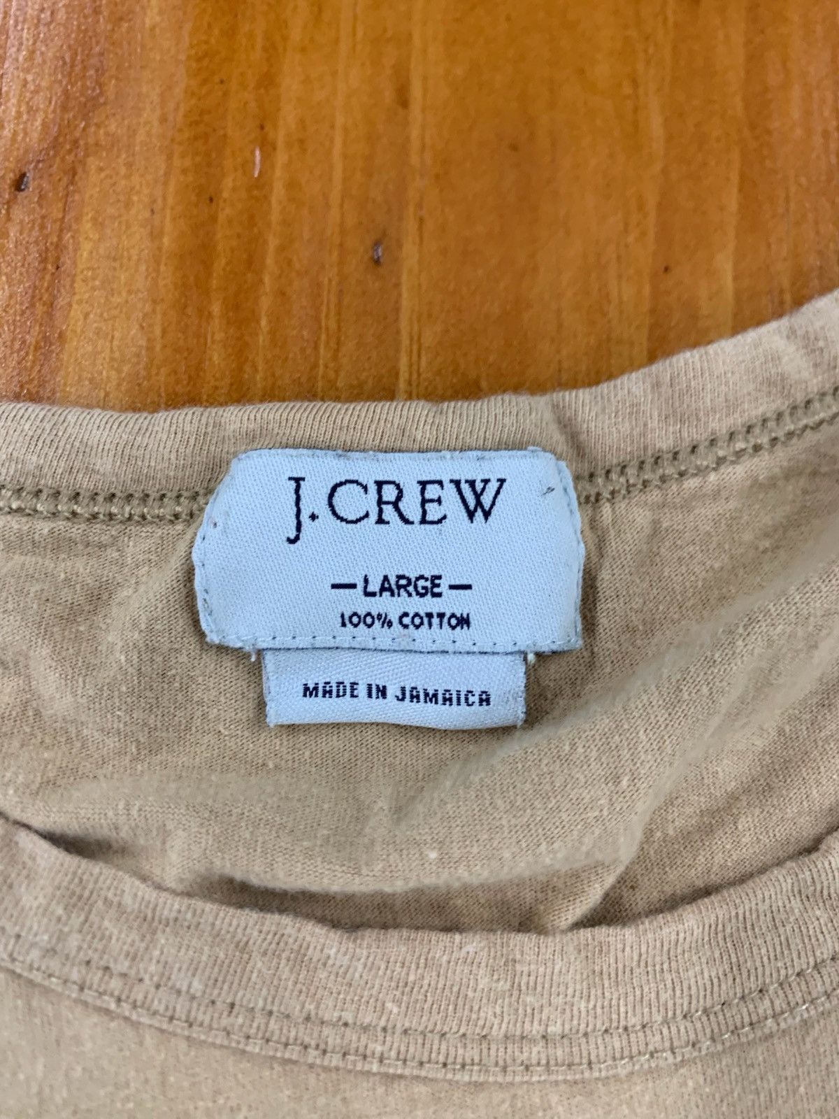 Vintage J. crew Tan Longsleeve Shirt Size US L / EU 52-54 / 3 - 3 Thumbnail