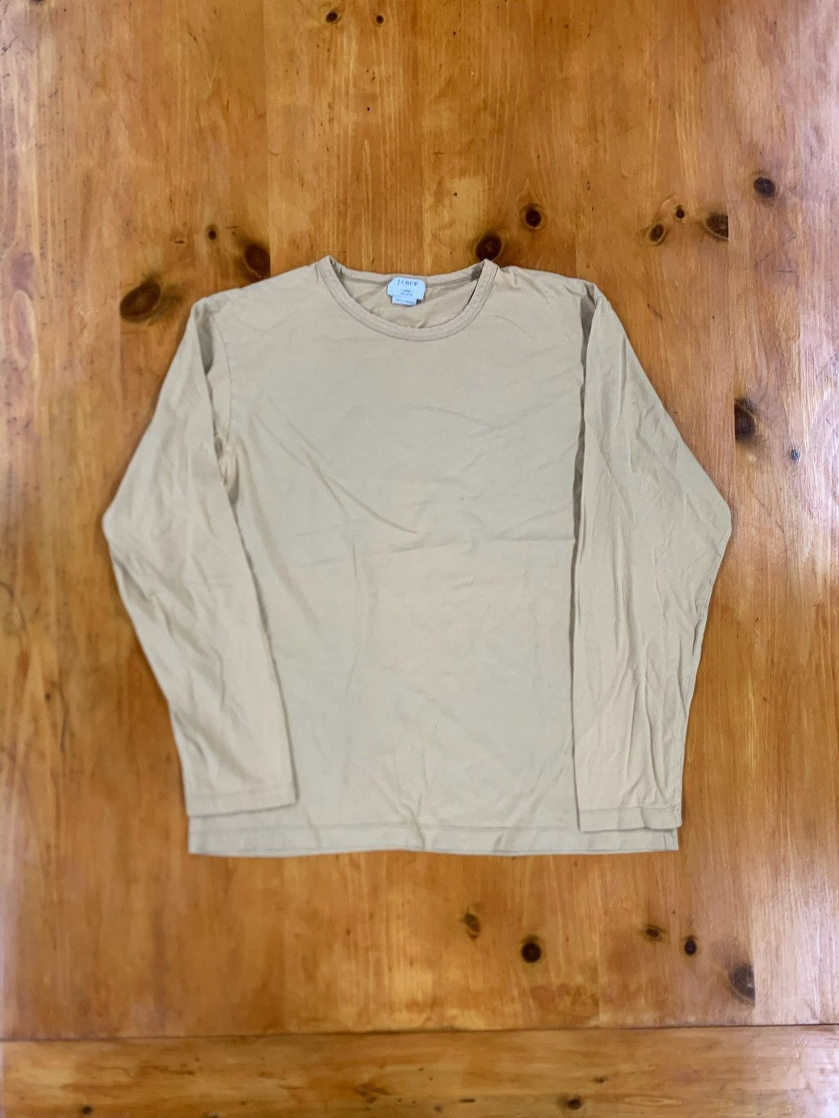 Vintage J. crew Tan Longsleeve Shirt Size US L / EU 52-54 / 3 - 5 Thumbnail