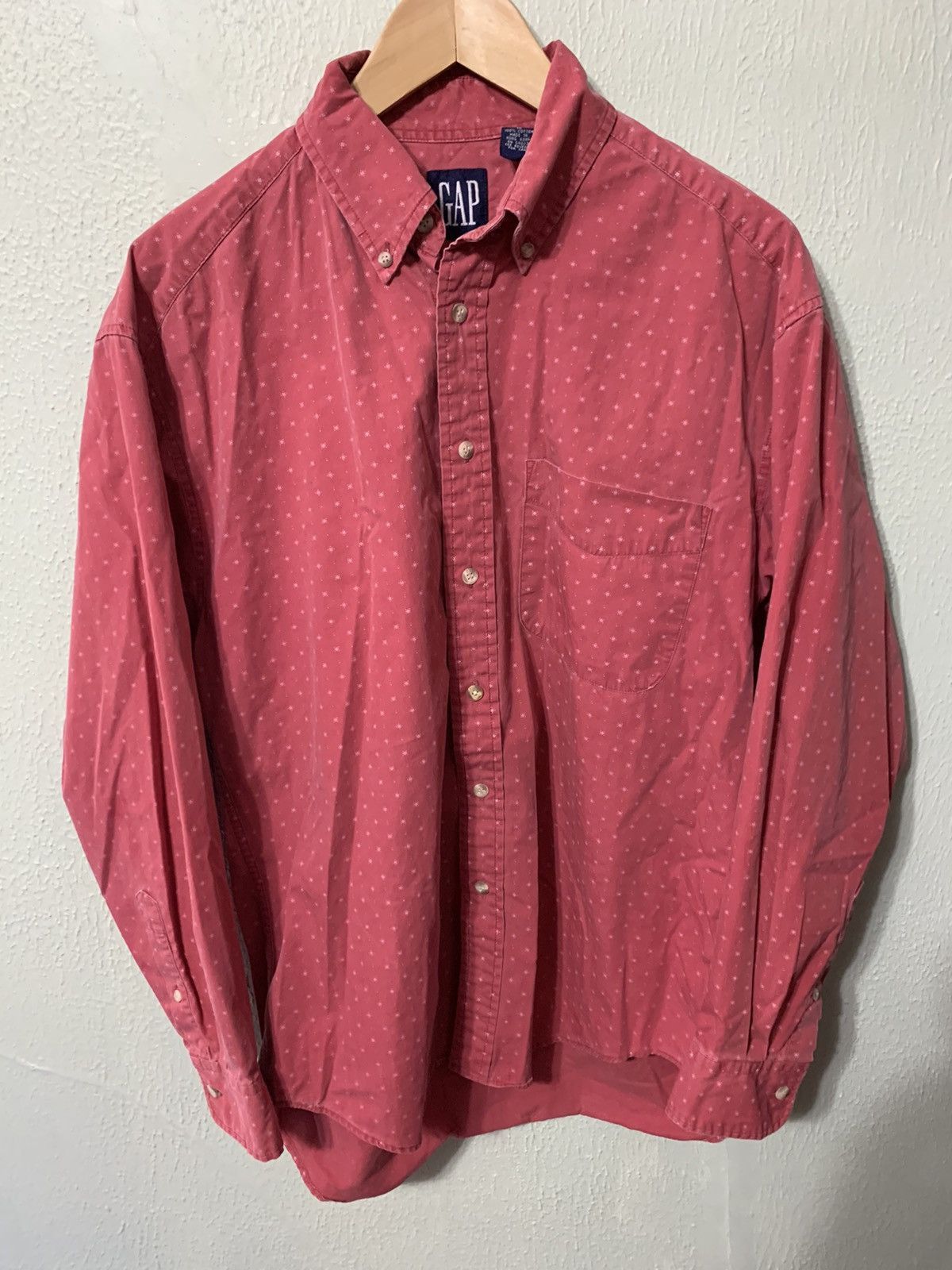 Vintage Vintage 1990s Gap Dazzled Spring Button Up Shirt Size US M / EU 48-50 / 2 - 1 Thumbnail