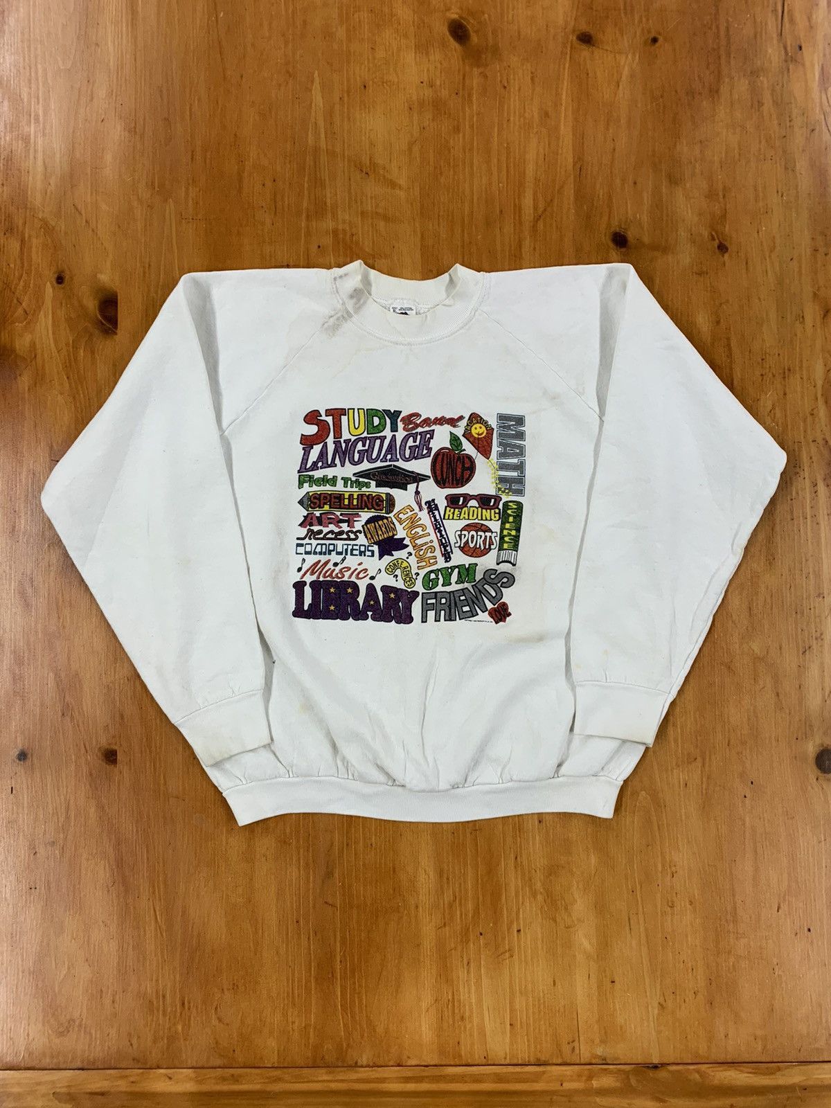 Vintage Vintage Crewneck School Collage Vintage Sweatshirt Size US M / EU 48-50 / 2 - 4 Thumbnail