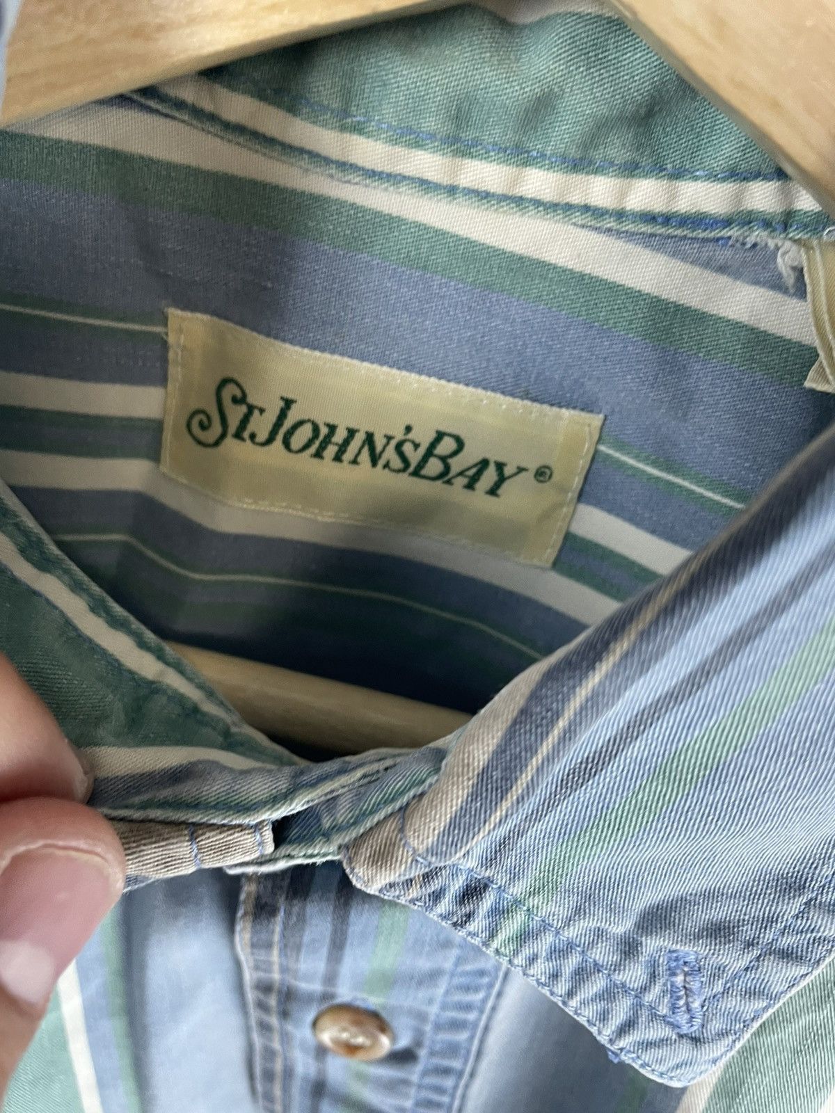 Vintage Vintage Aquastripe SJB Shirt Size US M / EU 48-50 / 2 - 2 Thumbnail