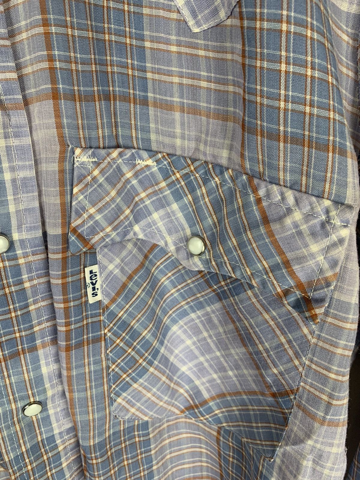 Levi's × Vintage Vintage Levi’s 1980s White Tab Plaid Snap Shirt Size US S / EU 44-46 / 1 - 3 Thumbnail