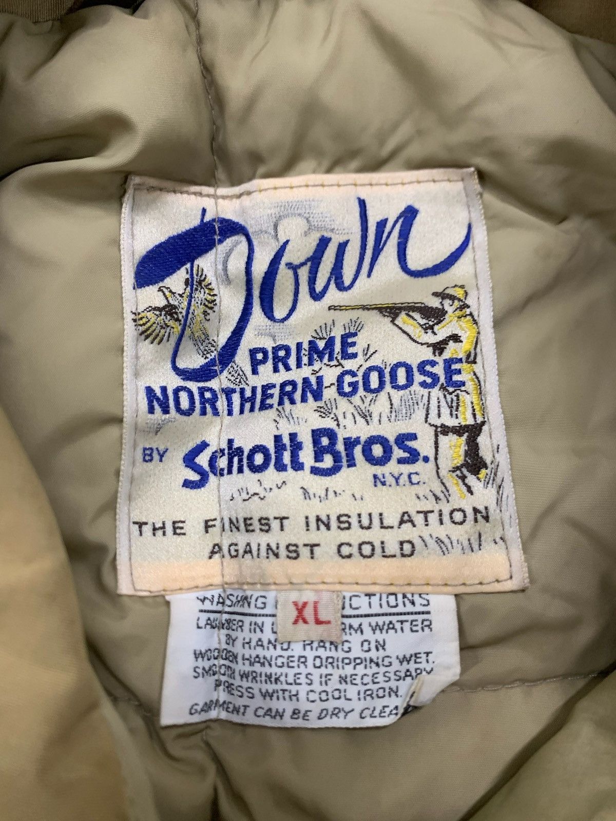 Vintage Vintage Schott Down Jacket Size US XL / EU 56 / 4 - 3 Thumbnail