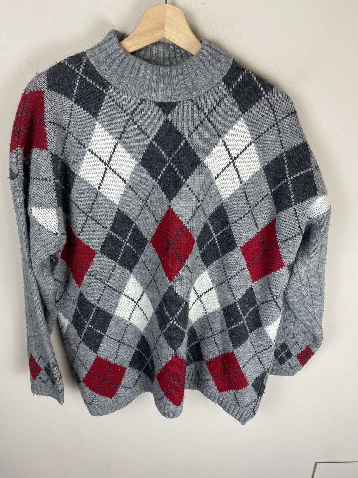 Vintage Vintage Aspen Argyle Knit Sweater Size US L / EU 52-54 / 3 - 2 Thumbnail