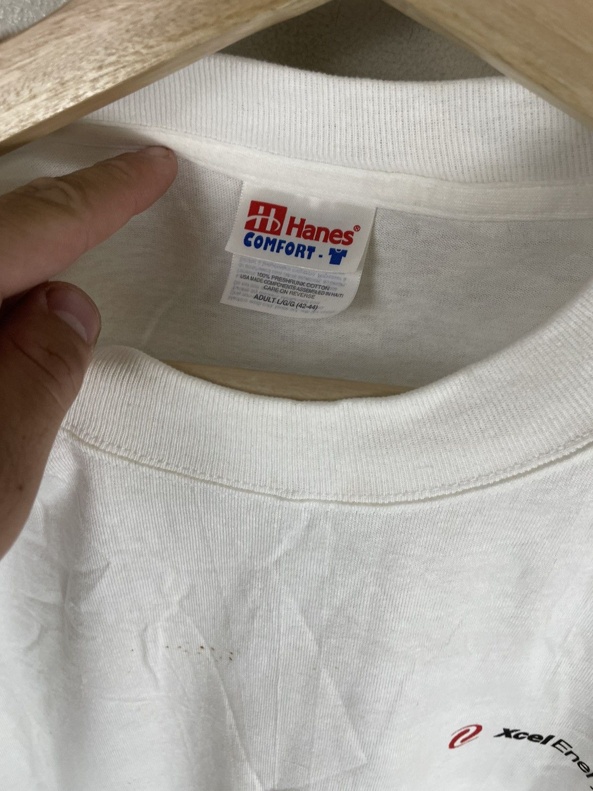 Vintage Vintage Xcel Energy T-Shirt Size US L / EU 52-54 / 3 - 6 Thumbnail