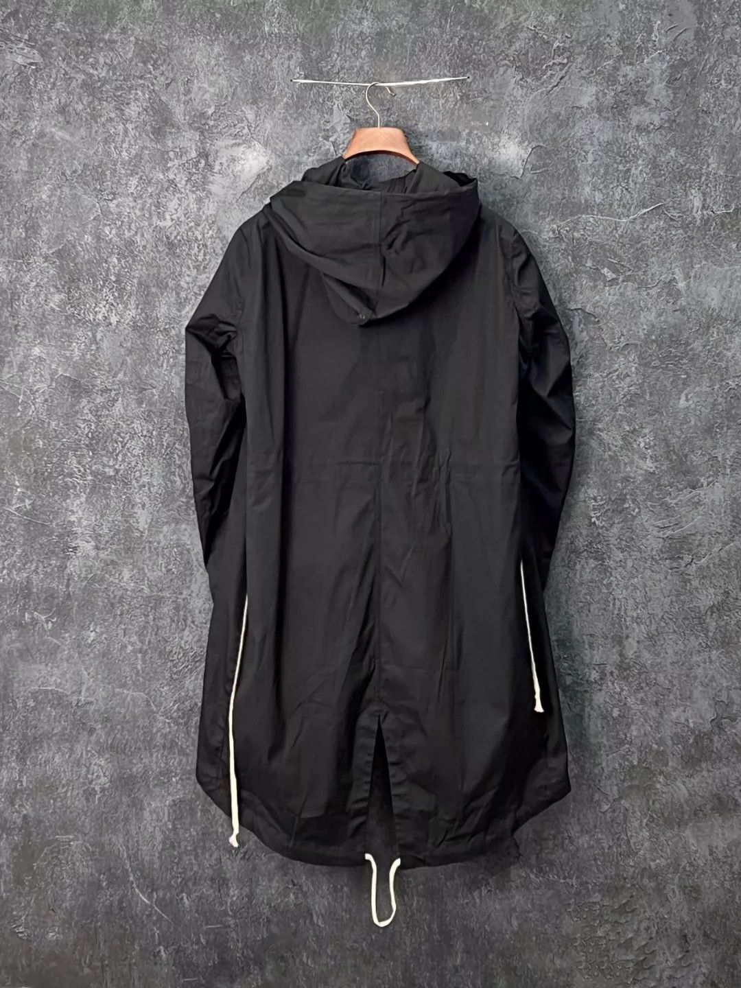 Rick Owens Rick Owens Irregular hem cotton hooded windbreaker Size US S / EU 44-46 / 1 - 2 Thumbnail