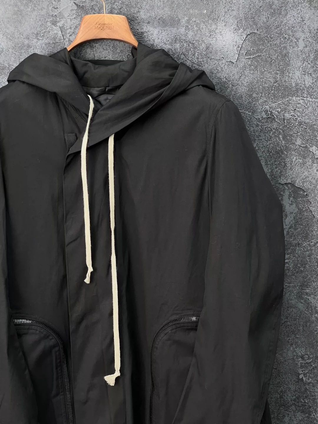 Rick Owens Rick Owens Irregular hem cotton hooded windbreaker Size US S / EU 44-46 / 1 - 3 Thumbnail