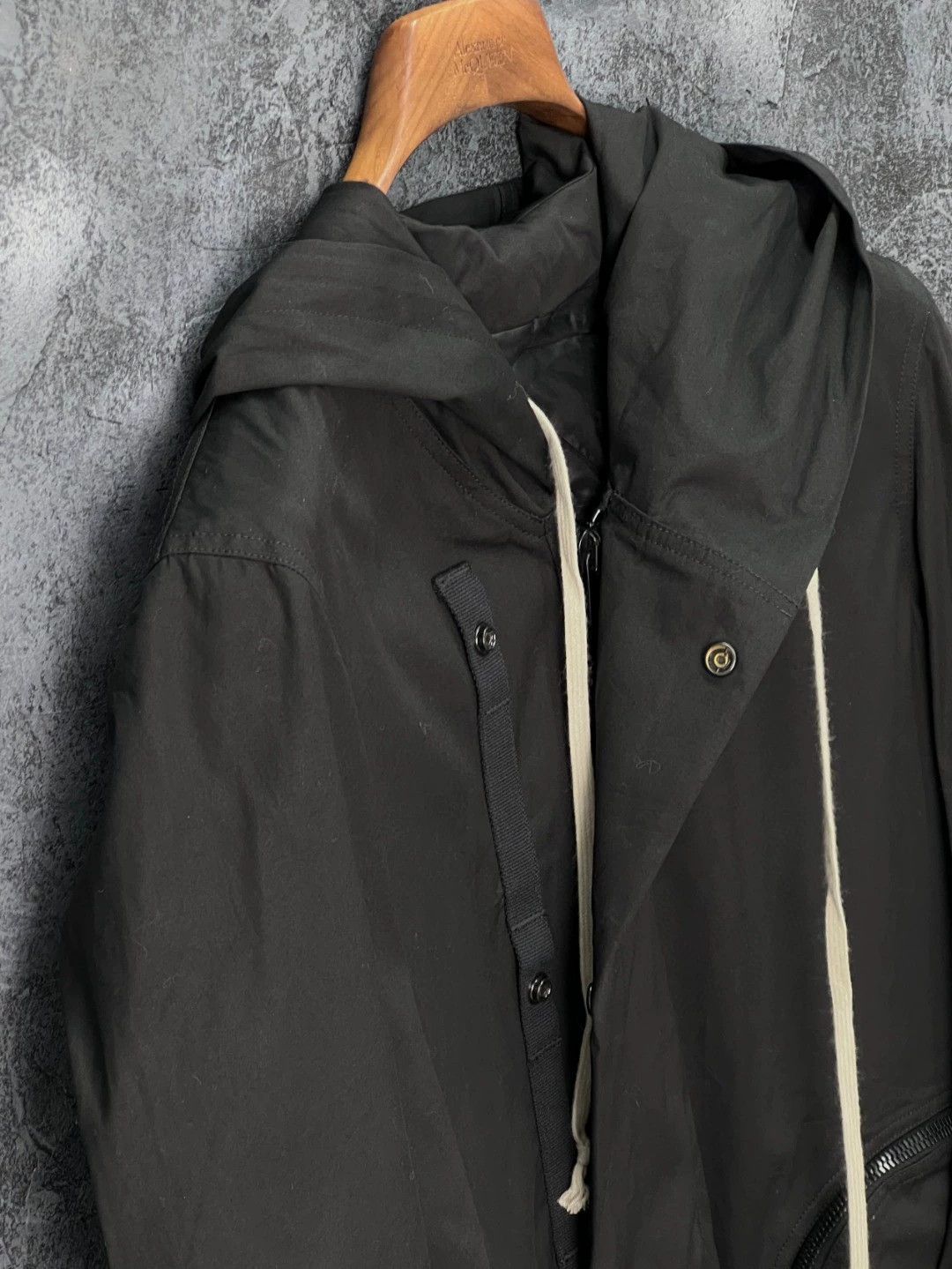 Rick Owens Rick Owens Irregular hem cotton hooded windbreaker Size US M / EU 48-50 / 2 - 6 Thumbnail