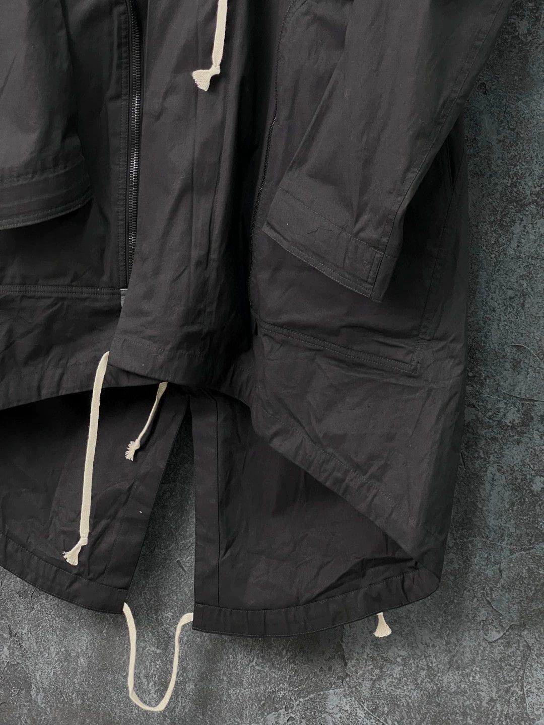 Rick Owens Rick Owens Irregular hem cotton hooded windbreaker Size US M / EU 48-50 / 2 - 4 Thumbnail