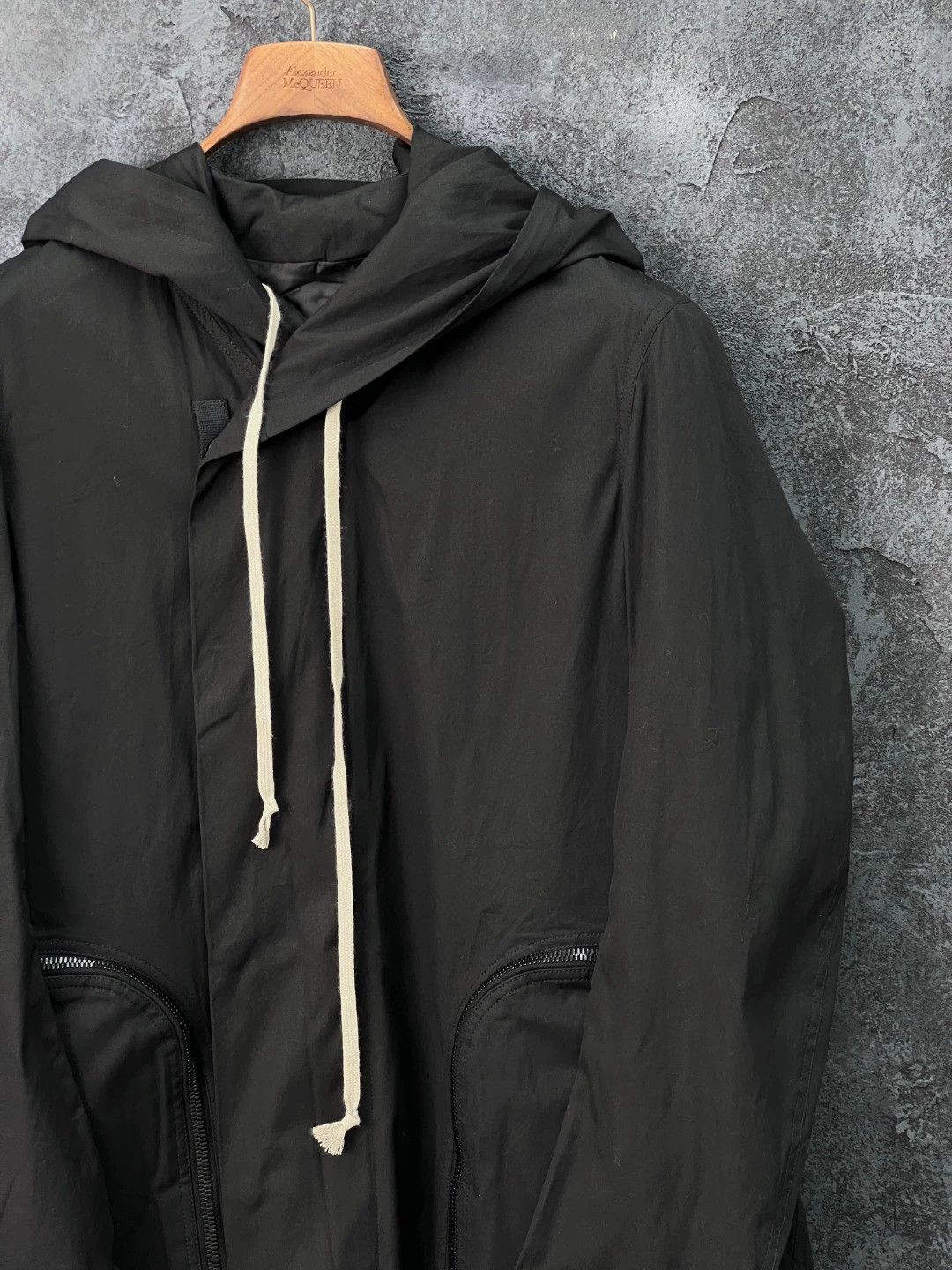 Rick Owens Rick Owens Irregular hem cotton hooded windbreaker Size US M / EU 48-50 / 2 - 3 Thumbnail