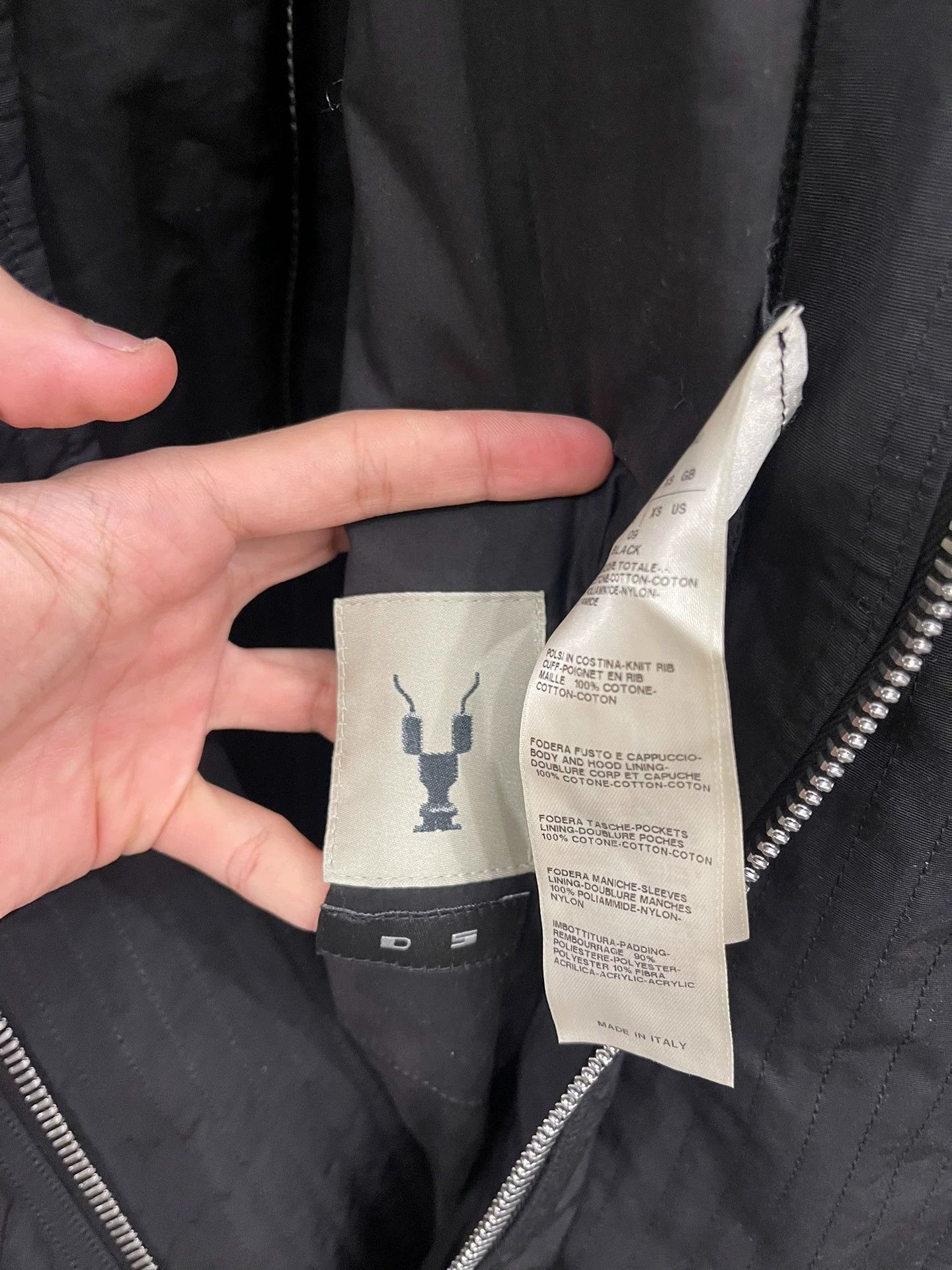 Rick Owens Rick Owens Long bomber cotton-padded jacket Size US XS / EU 42 / 0 - 6 Thumbnail