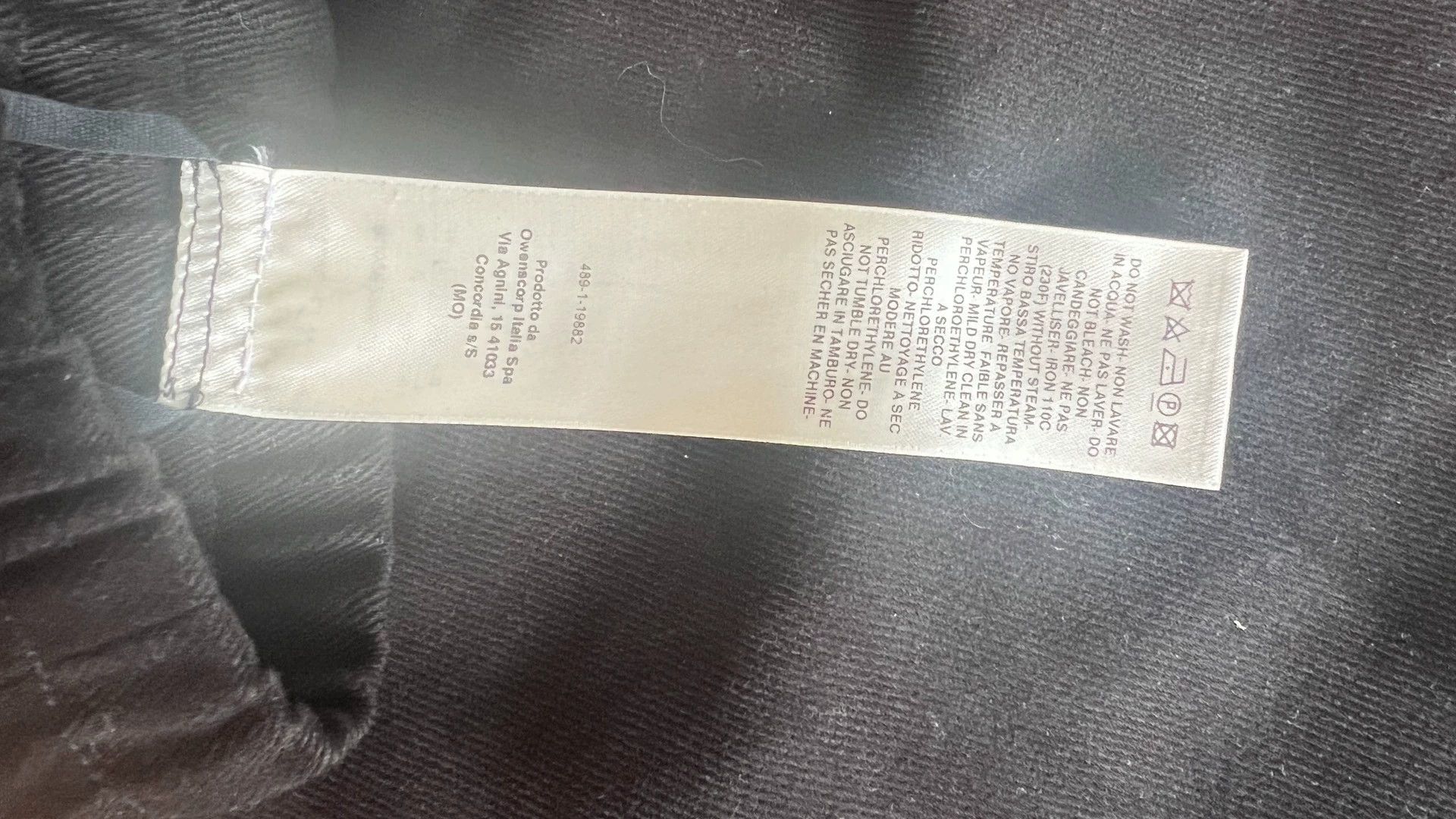 Rick Owens Black baggy trousers with drape.