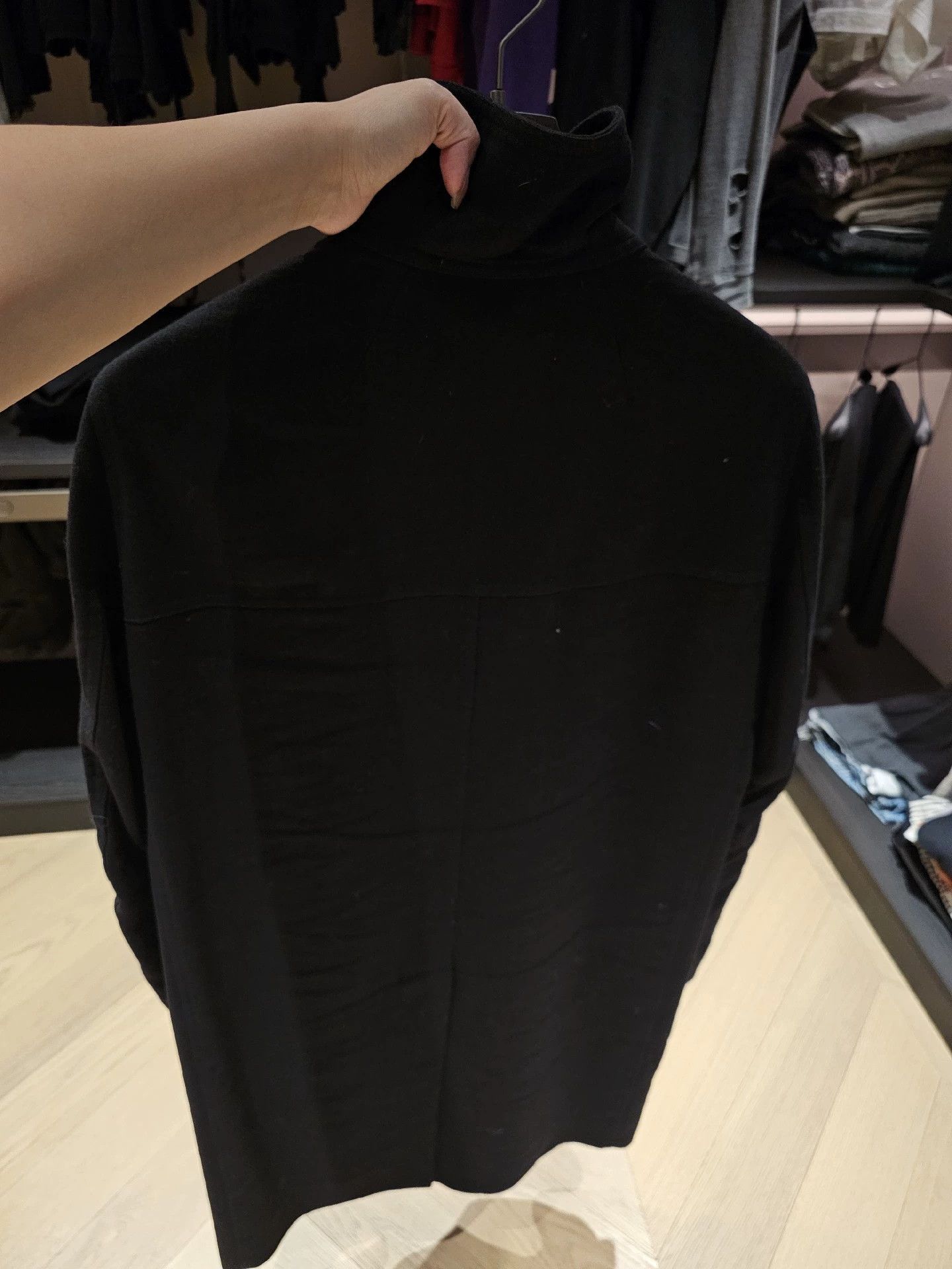 Rick Owens Rick Owens Long wool coat with vertical collar, oblique zipper and single split back Size US M / EU 48-50 / 2 - 2 Thumbnail