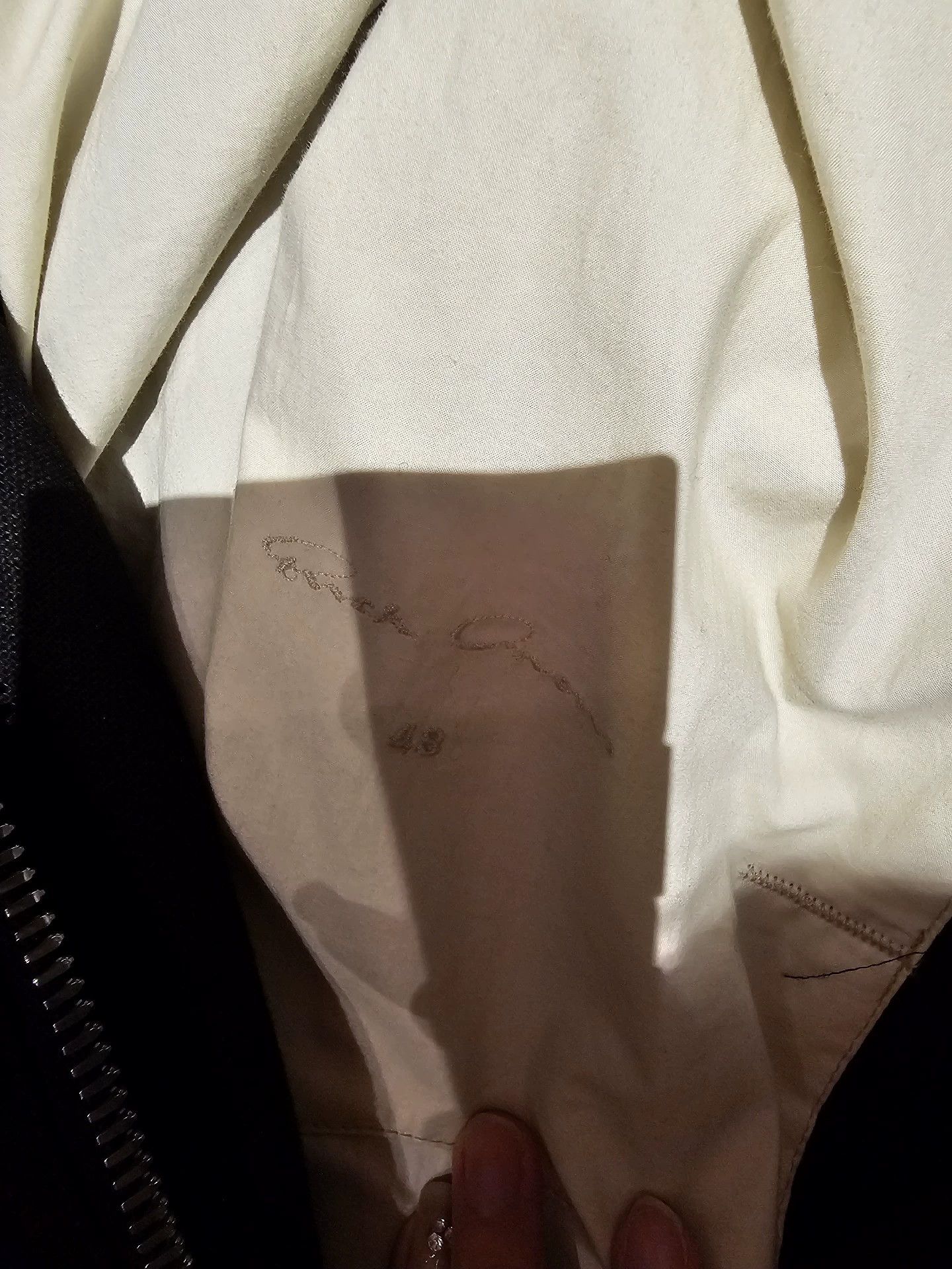 Rick Owens Rick Owens Long wool coat with vertical collar, oblique zipper and single split back Size US M / EU 48-50 / 2 - 5 Thumbnail