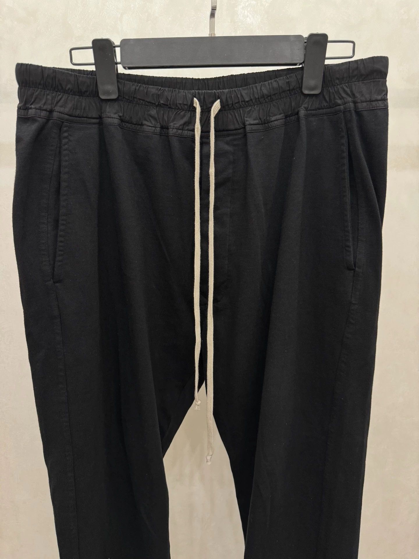 Rick Owens Rick Owens Solid color elastic drawstring straight slim casual pants Size US 32 / EU 48 - 3 Thumbnail