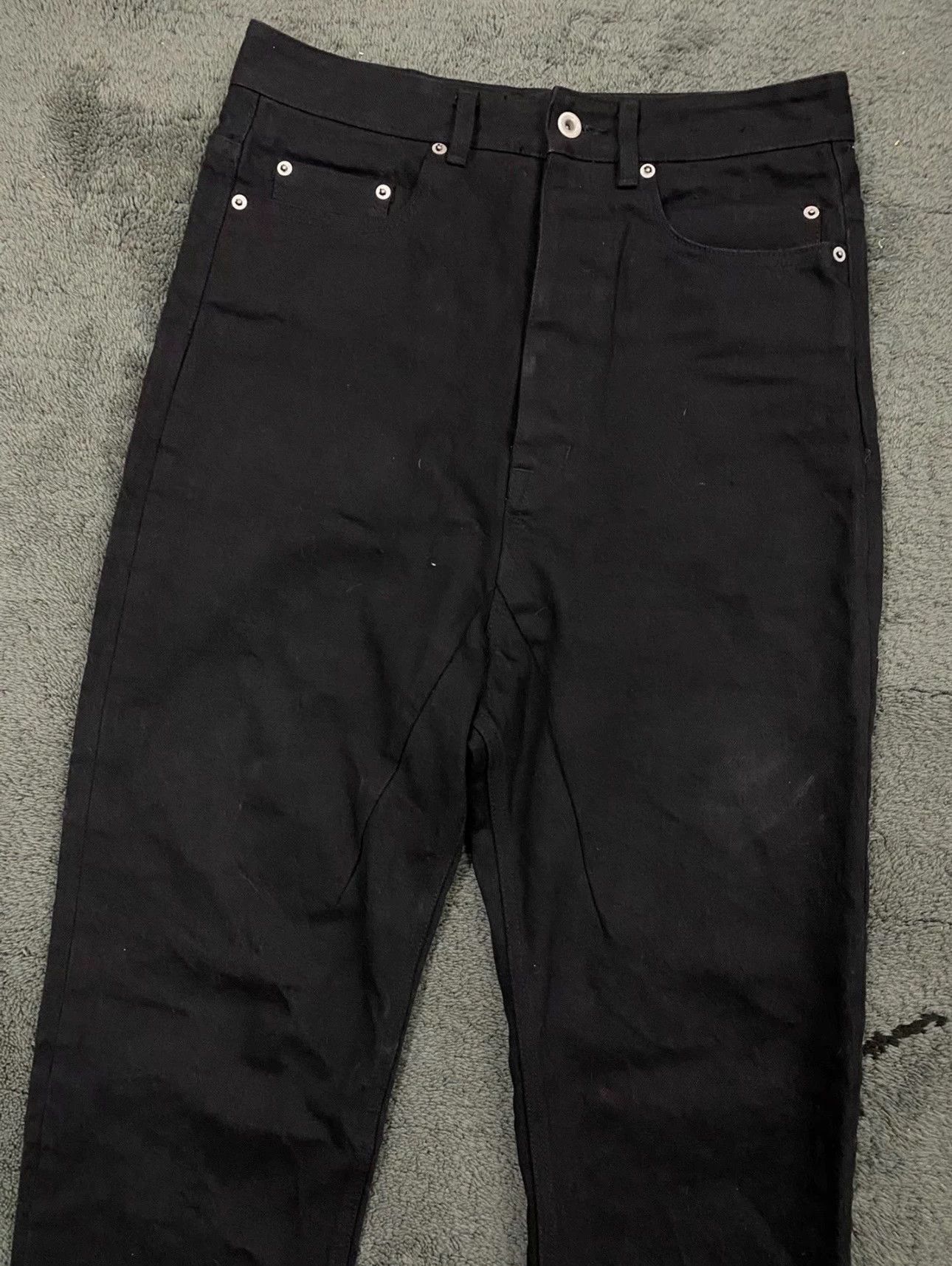 Rick Owens Rick Owens Black tannin straight jeans Size US 30 / EU 46 - 3 Thumbnail