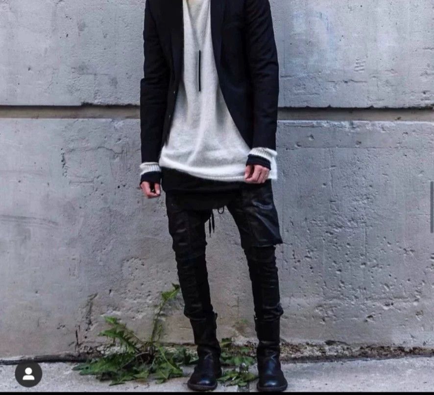Rick Owens Rick Owens Double-track thin wax pants tight motorcycle pants Size US 30 / EU 46 - 9 Thumbnail