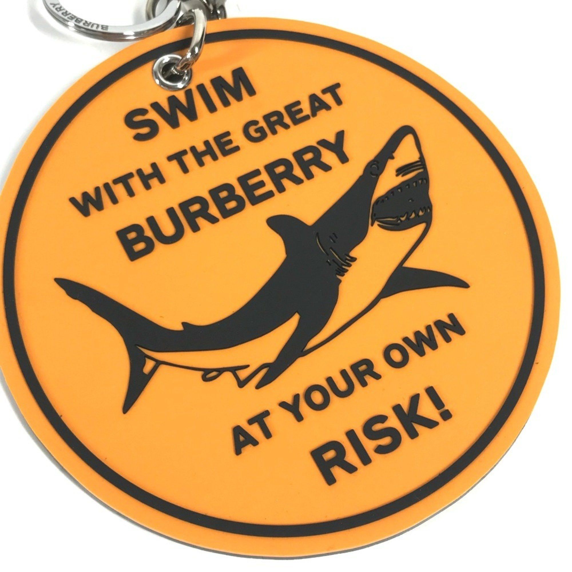 Burberry Burberry Shark Bag Charm Keychain Rubber Women's Orange Size ONE SIZE - 7 Thumbnail
